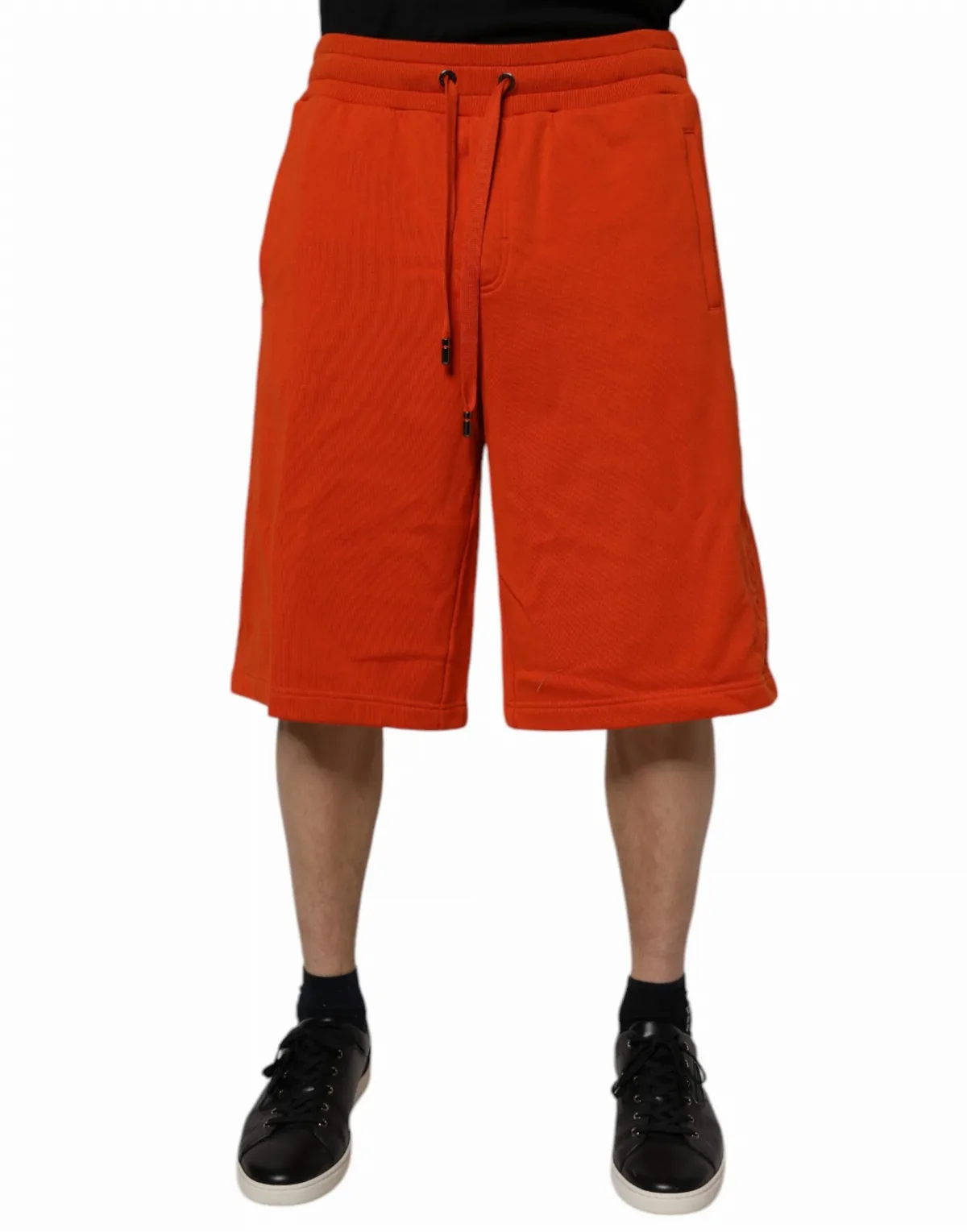 Cotton-Blend Mid-Waist Bermuda Shorts