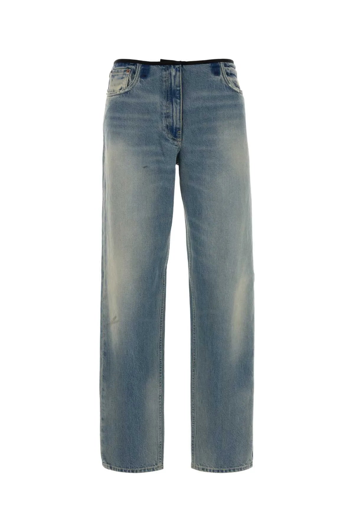 Light-Wash Denim Jeans