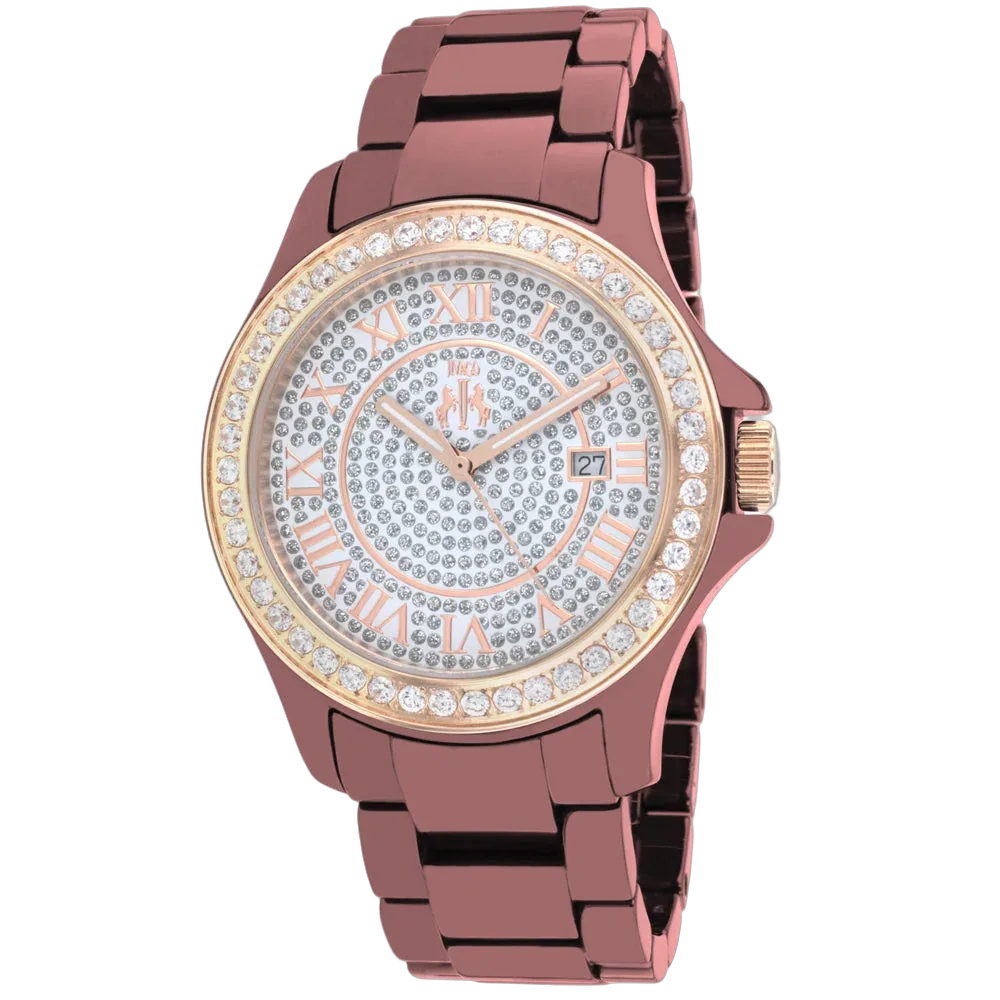 Crystal-Embellished Ceramic Watch by Jivago