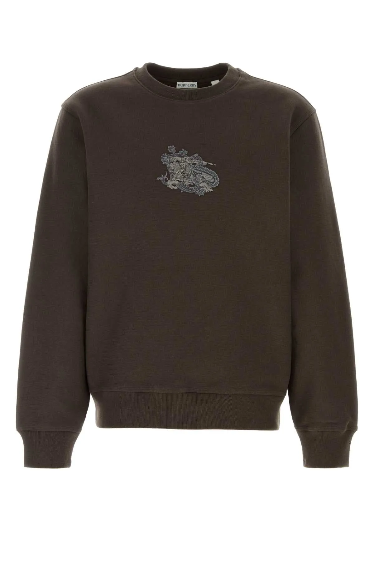 Embroidered Logo Cotton Blend Sweatshirt