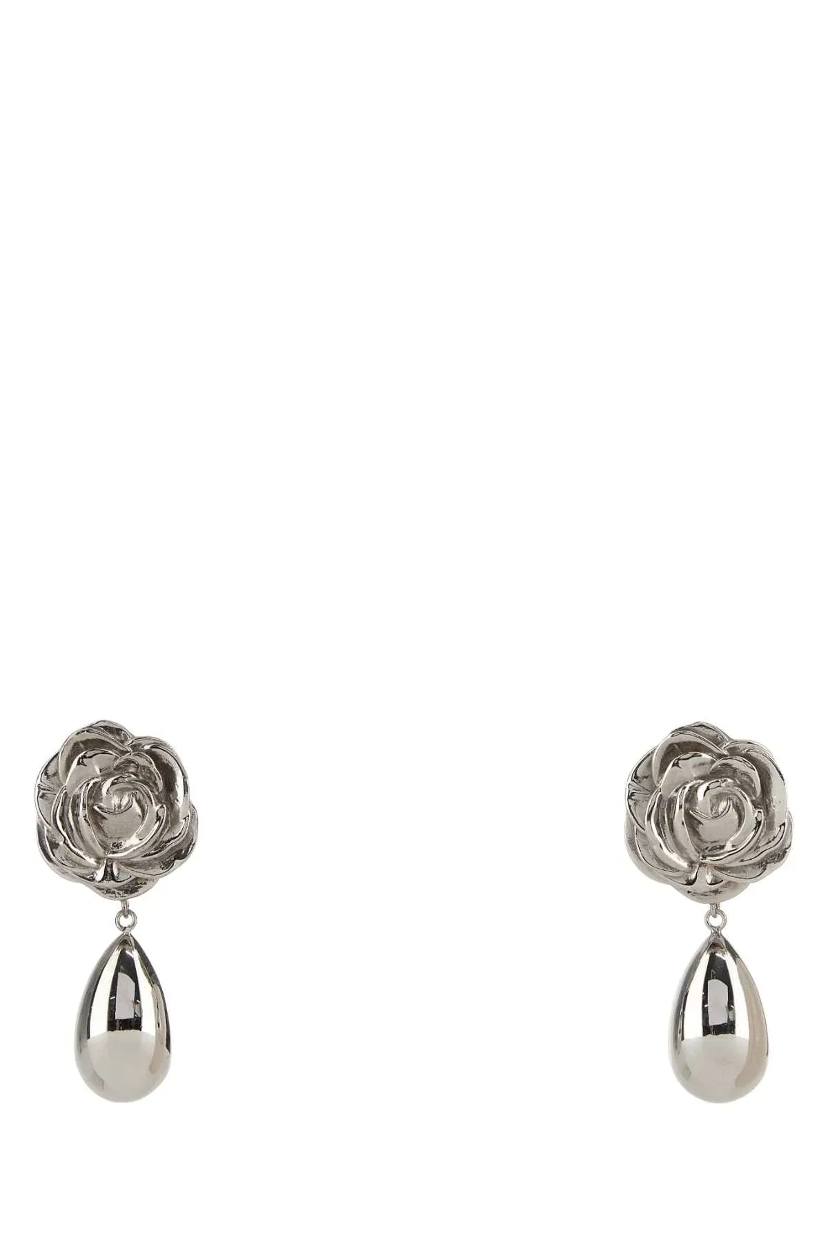 Rose-Shaped Drop Earrings by Magda Butrym