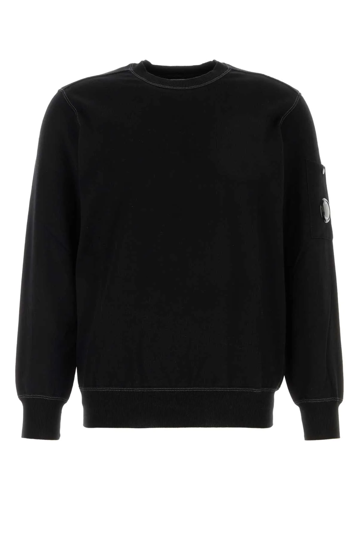 C. P. Company Black Cotton Sweater by C.P. Company