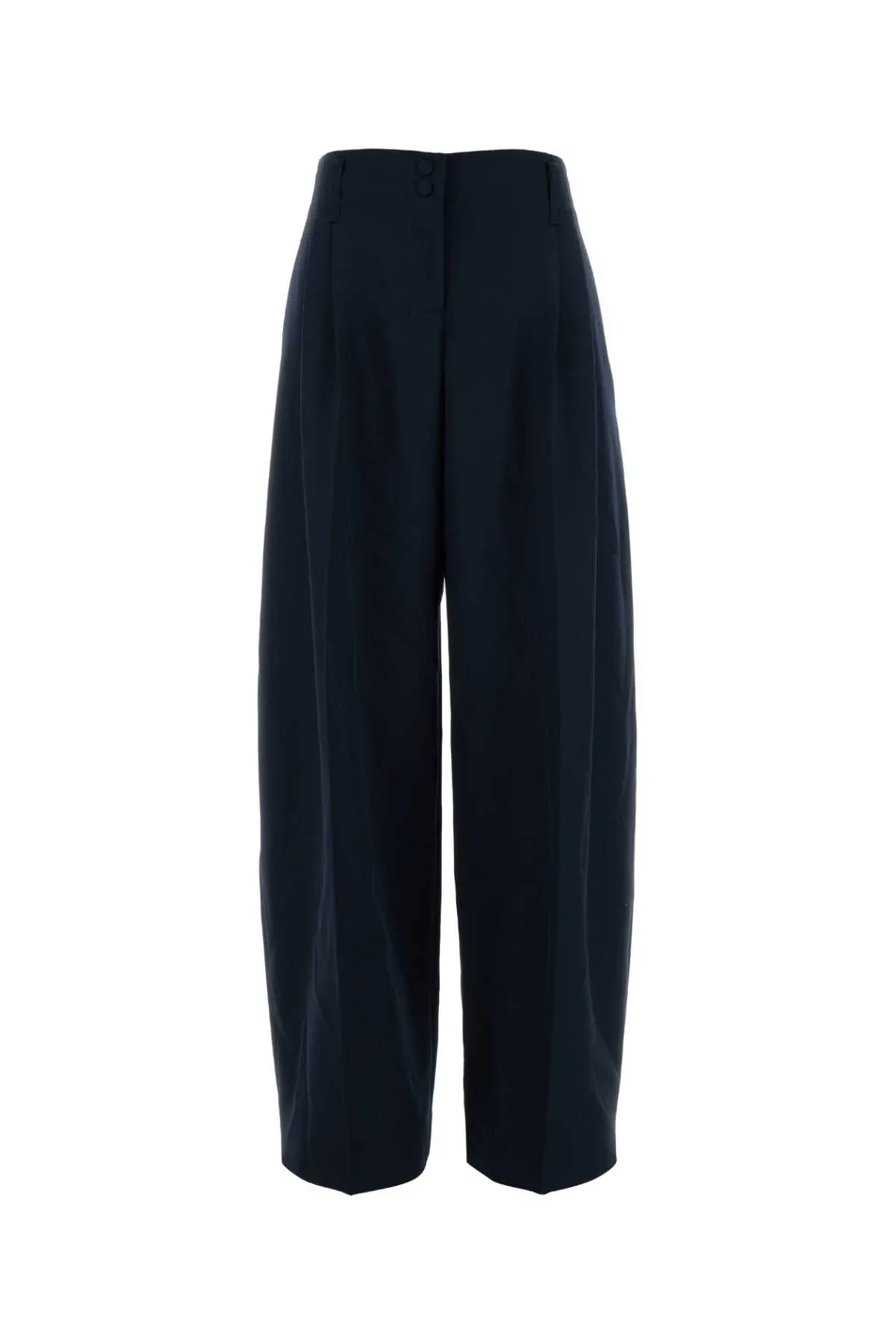 Wide-Leg Wool Trousers