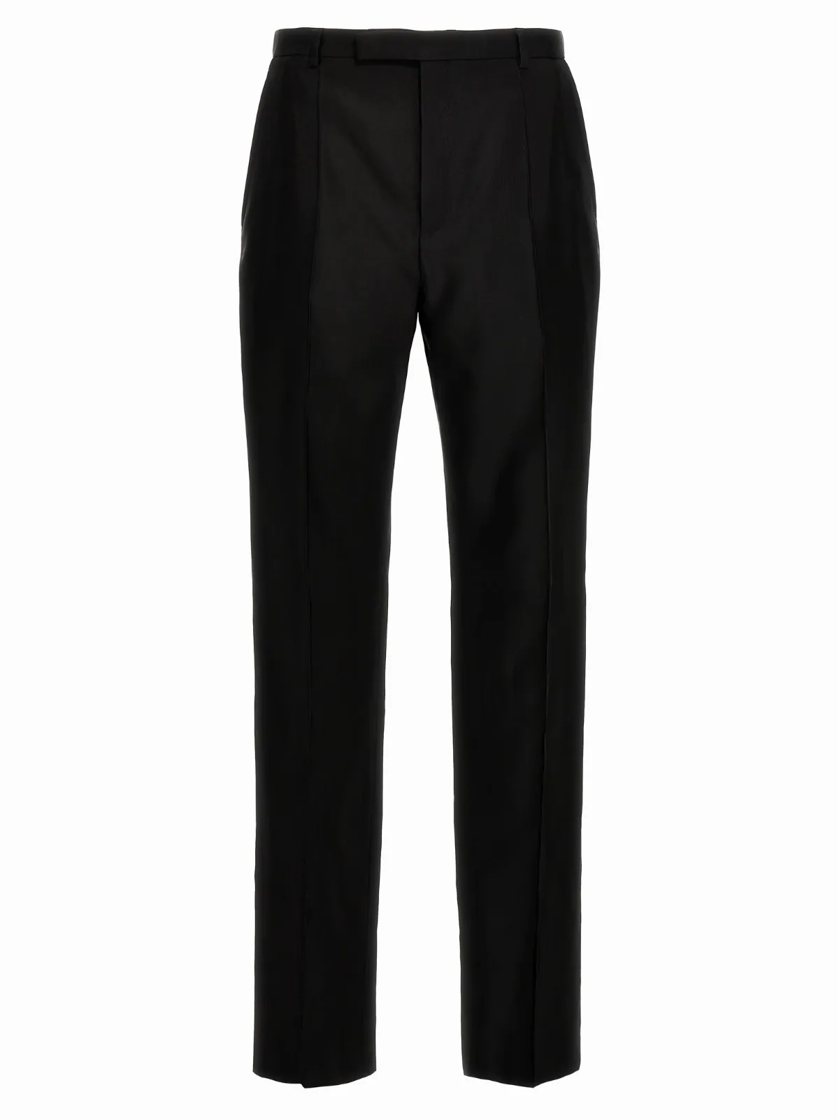 Acetate and Wool Blend Trousers