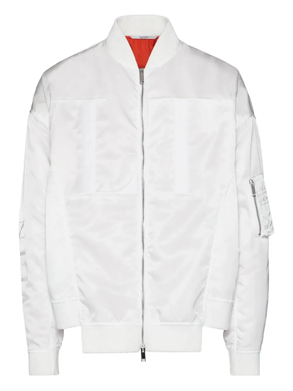 Panelled Zip-Front Bomber Jacket
