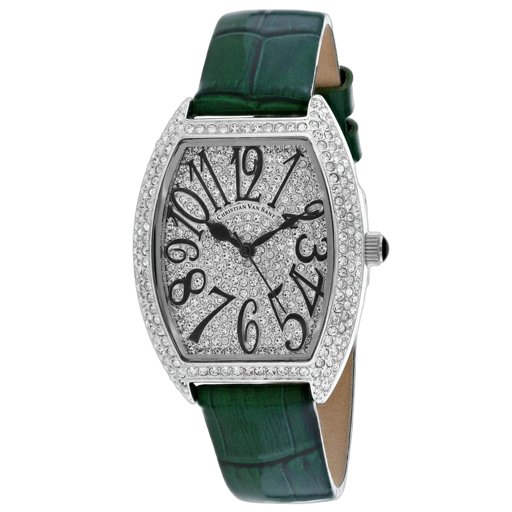 Christian Van Sant Crystal-Embellished Watch by Christian Van Sant