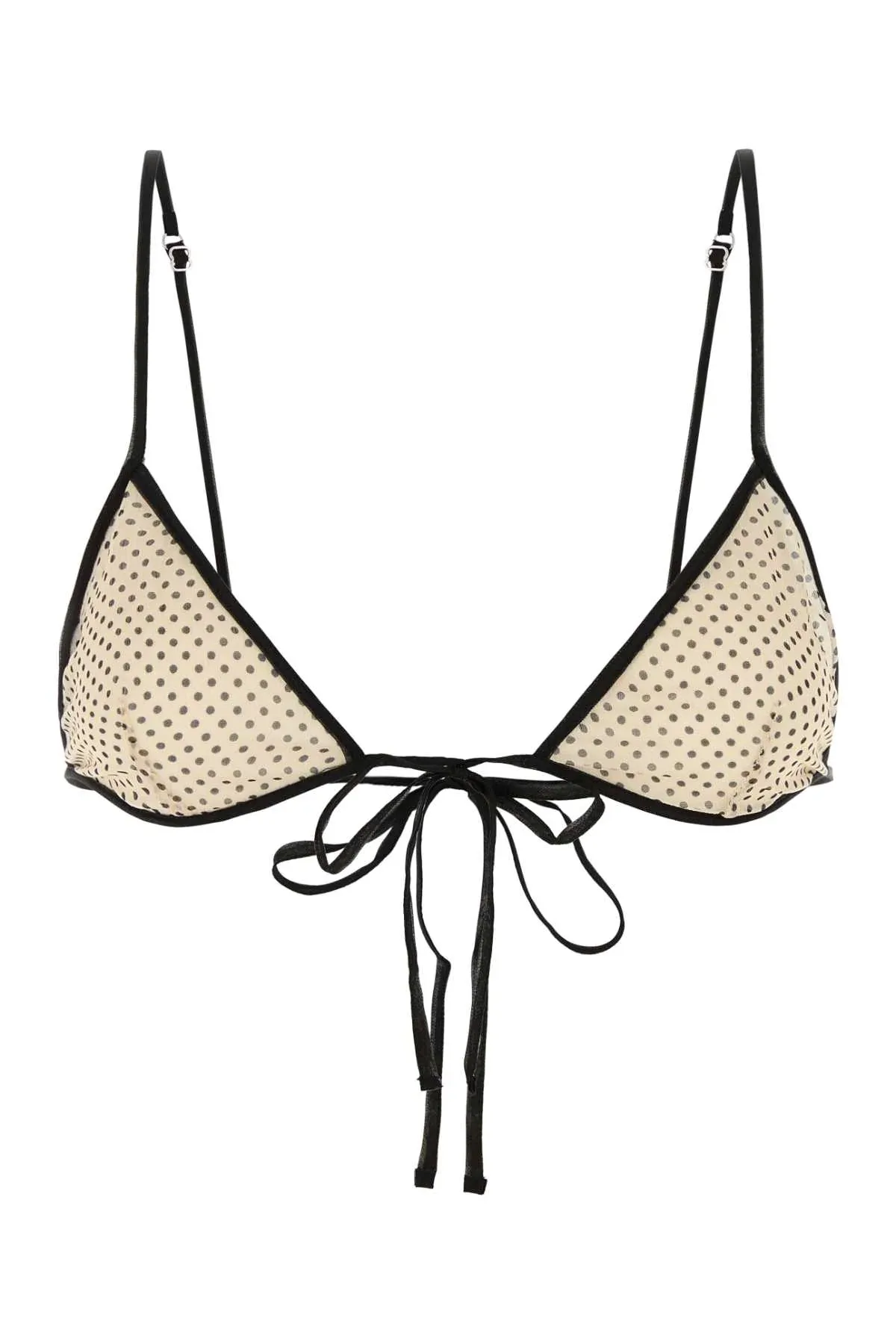 Printed Silk Chiffon Bikini Top