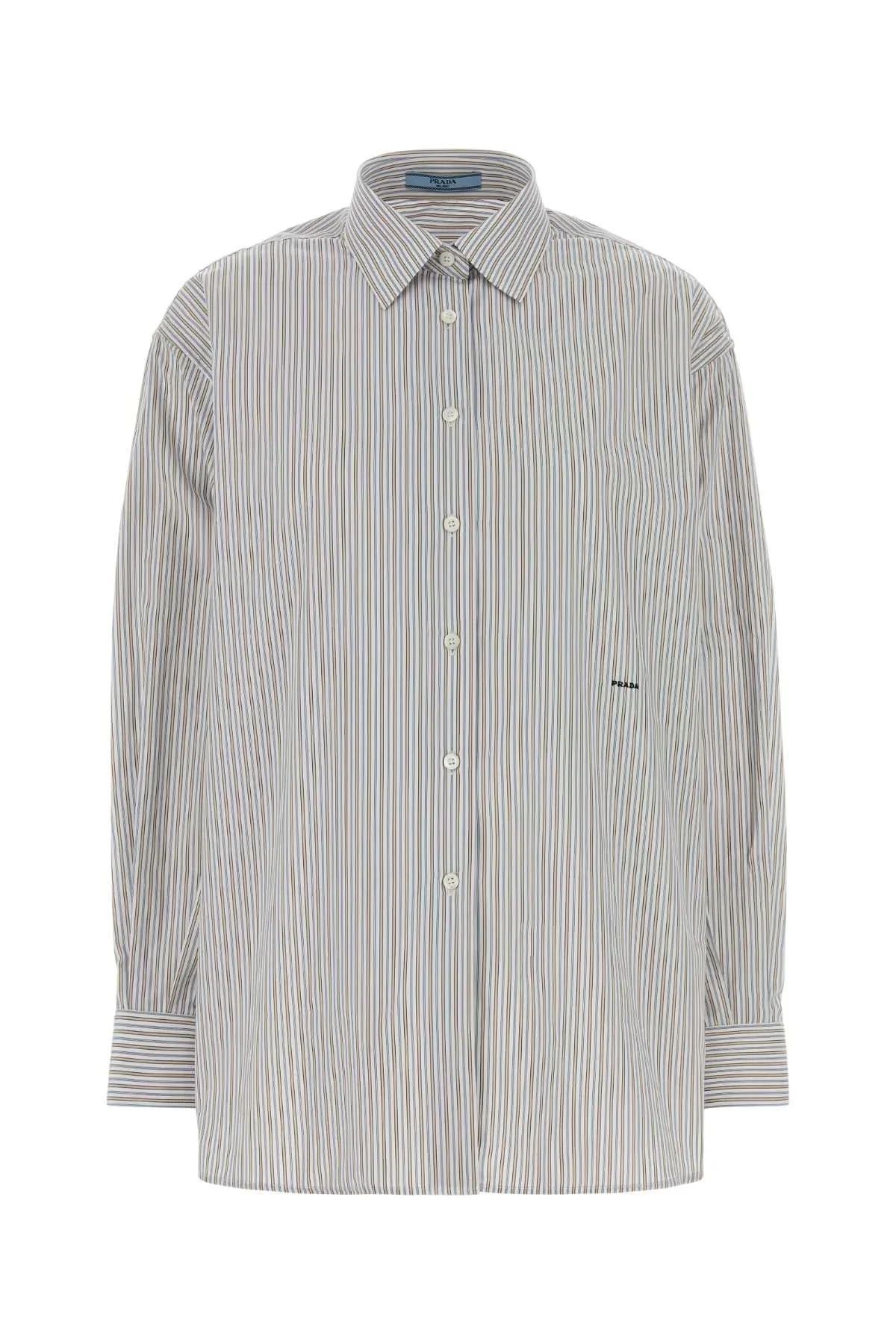 Embroidered Poplin Oversize Shirt