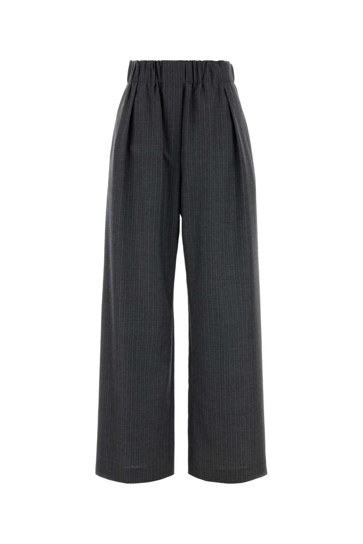 Wool Wide-Leg Trousers