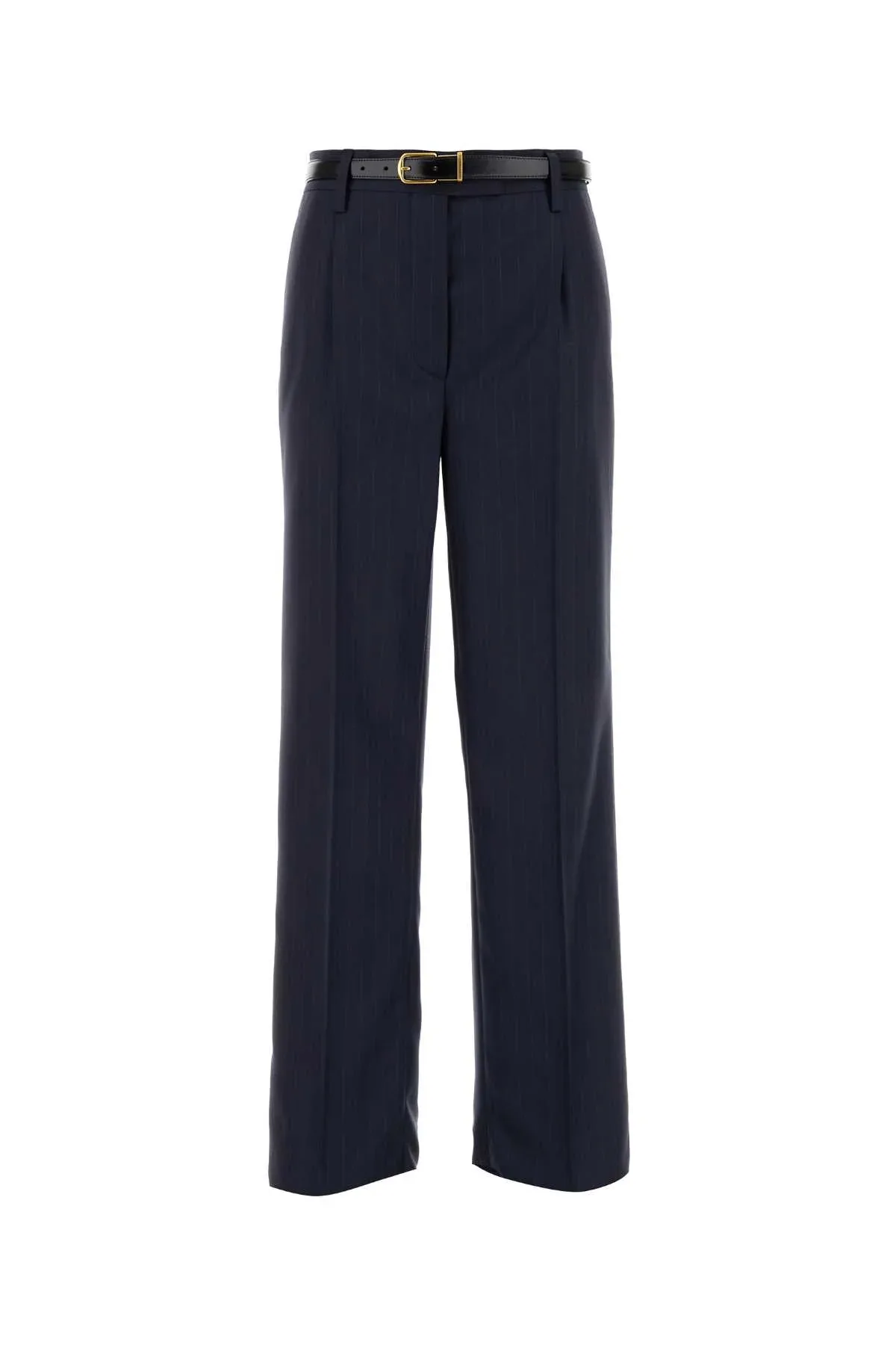 Embroidered Wool Trousers