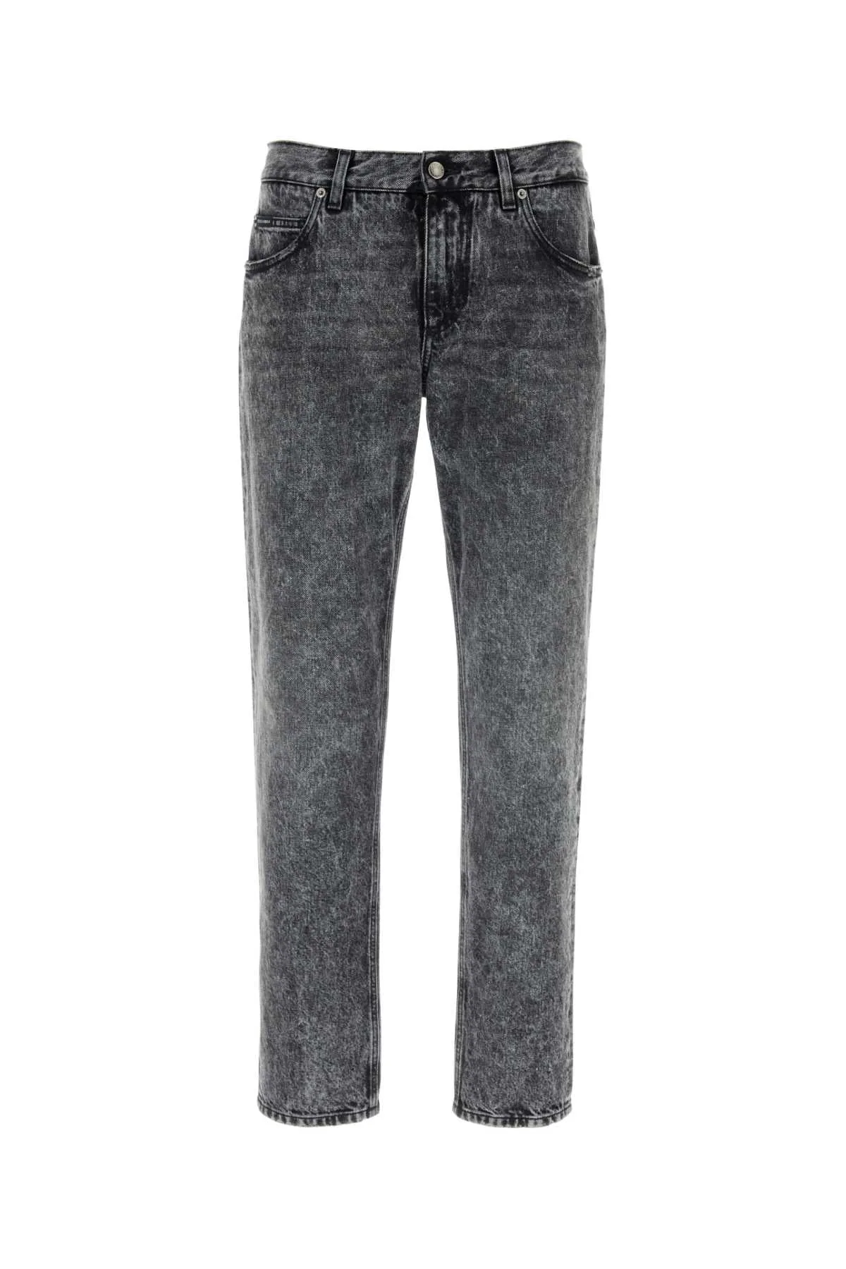 Acid-Washed Denim Jeans