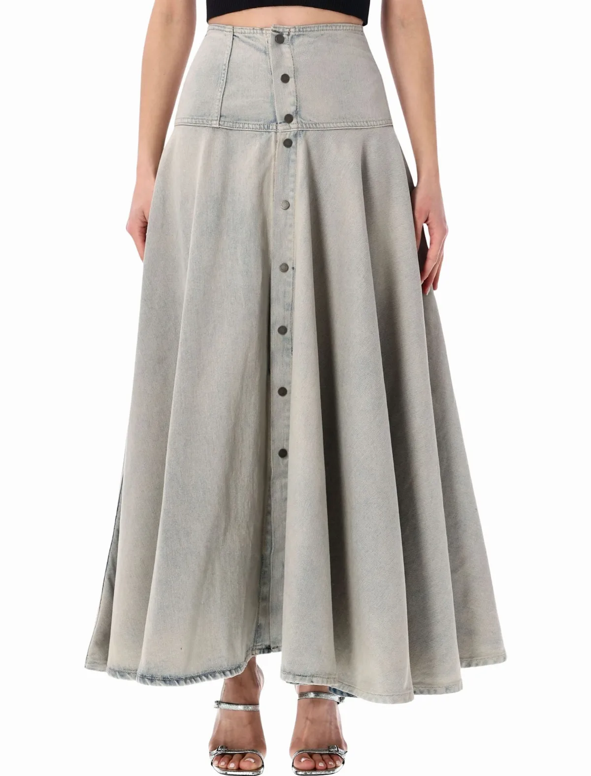 Thea High-waist Denim Skirt