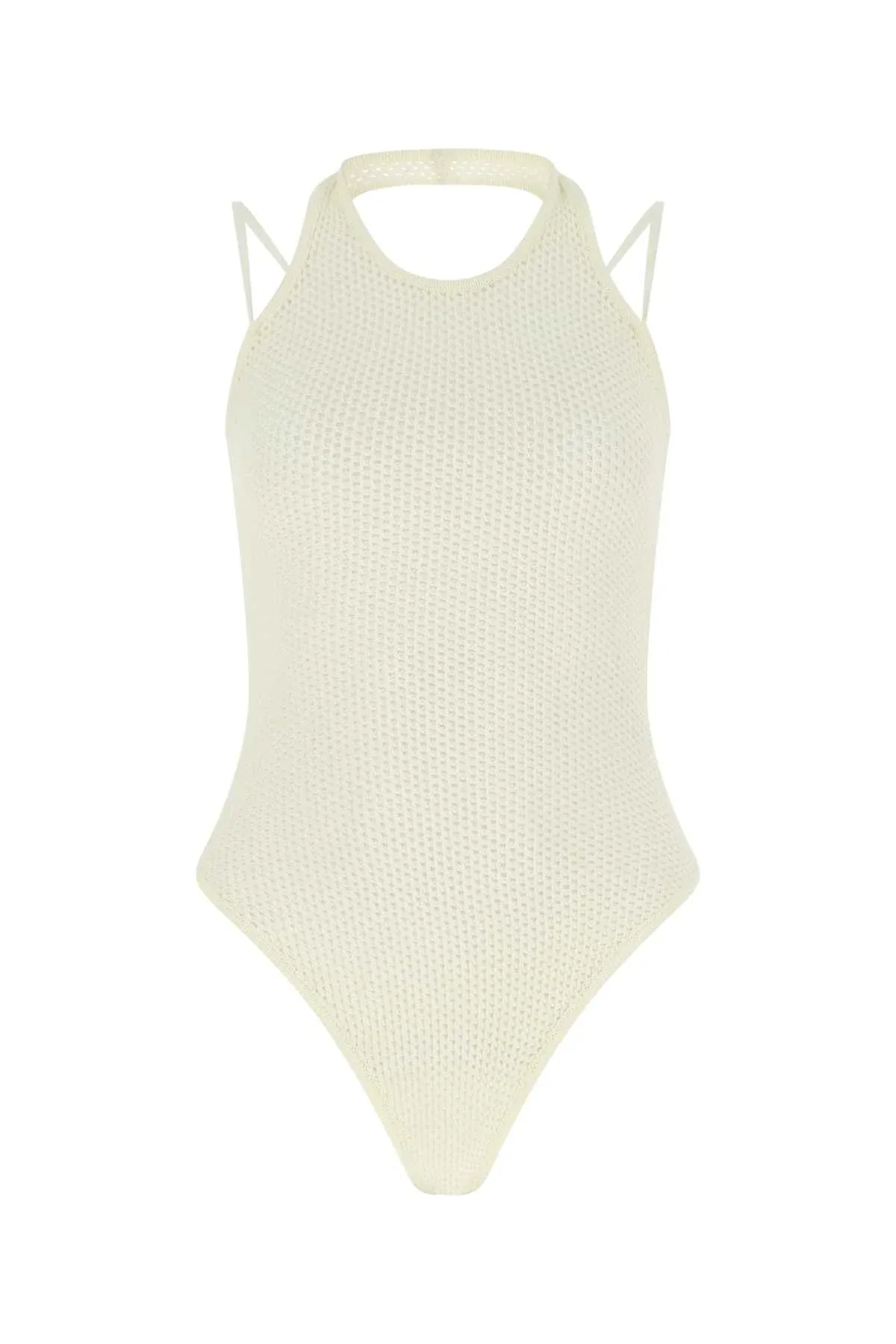 Stretch Viscose Blend Bodysuit
