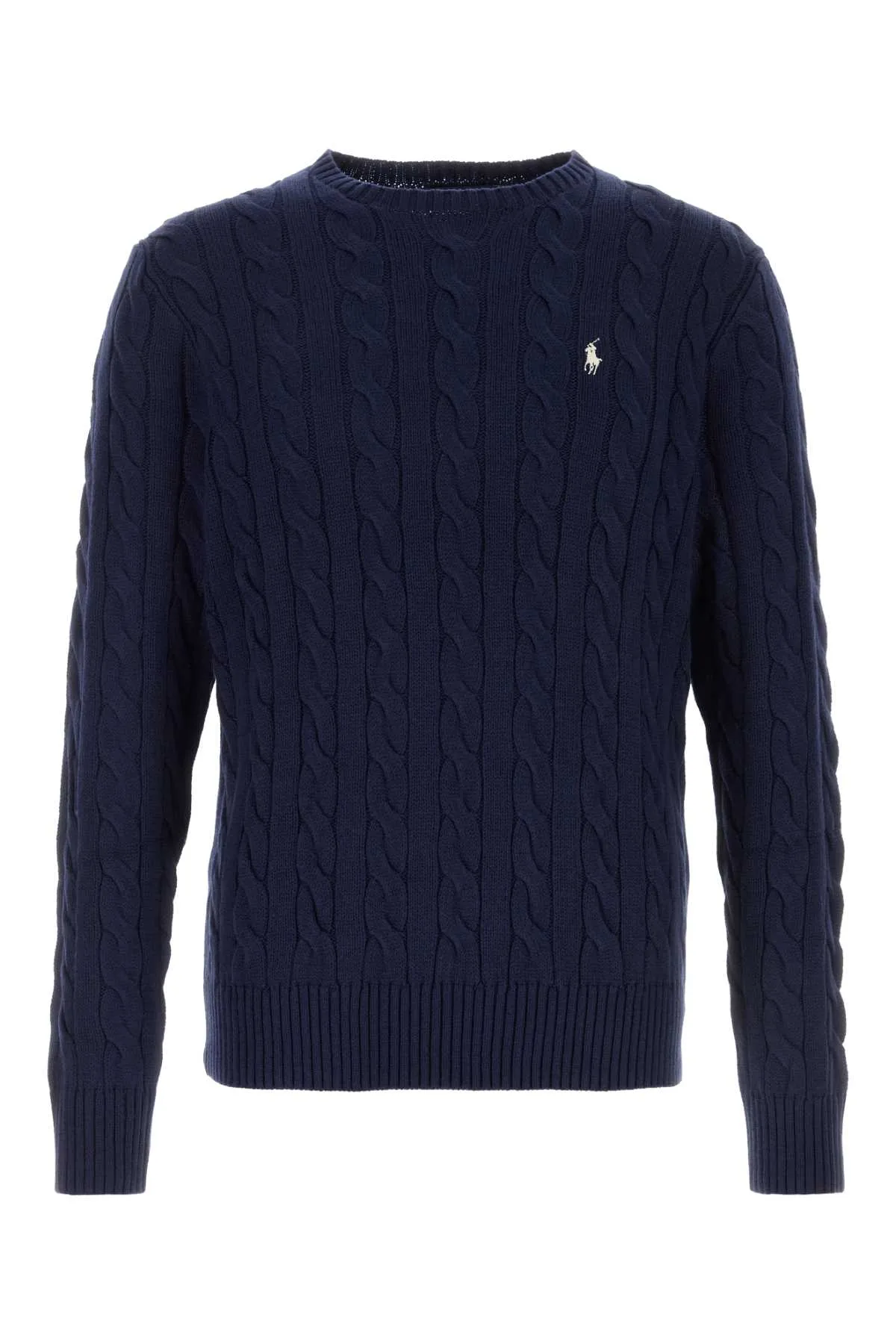 Navy Blue Cotton Sweater