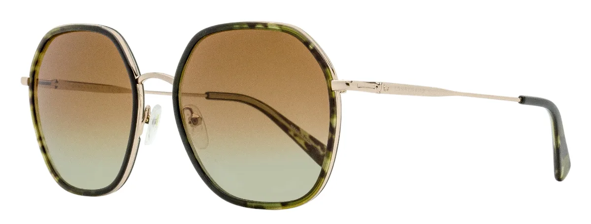 LO163S Geometric Rimmed Sunglasses