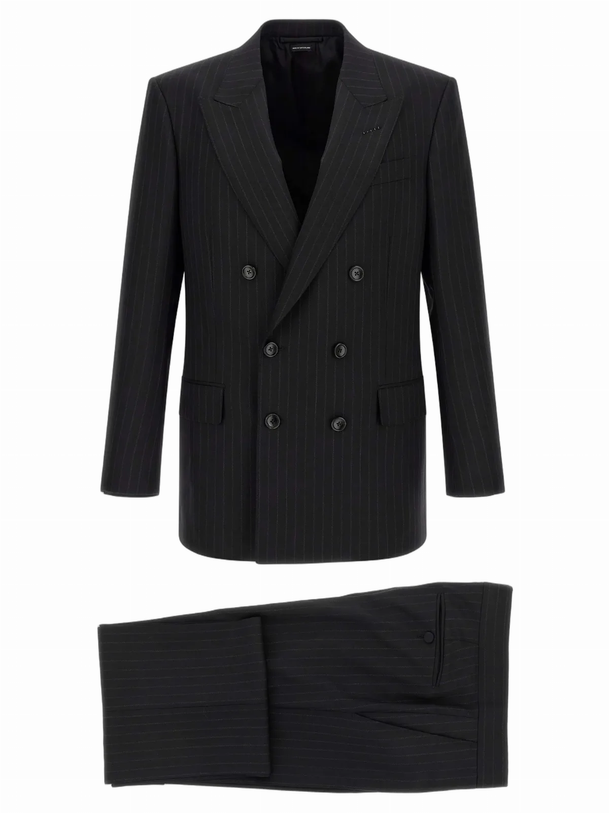 Pinstripe Wool Suit
