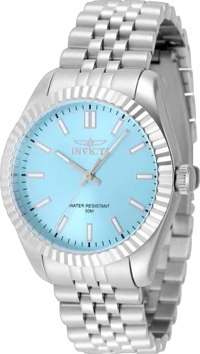 Stainless Steel with Blue Dial Watch