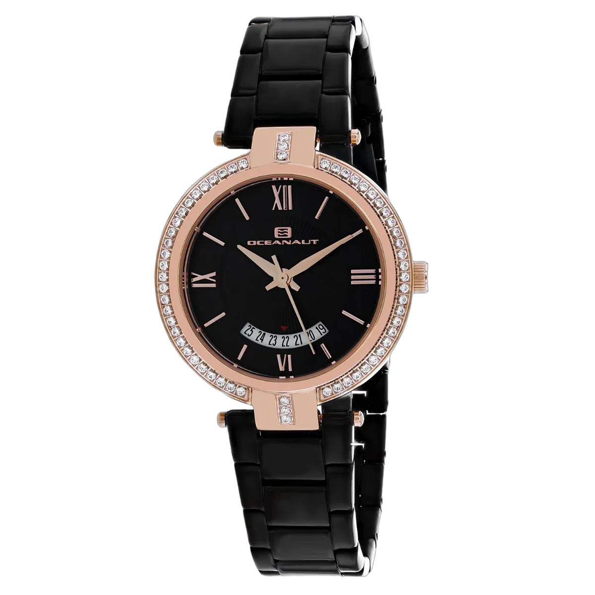 Crystal-Set Rose Gold Watch