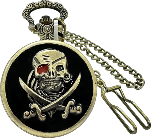 Invicta Skull & Crossbones Dial Pocket Watch by Invicta