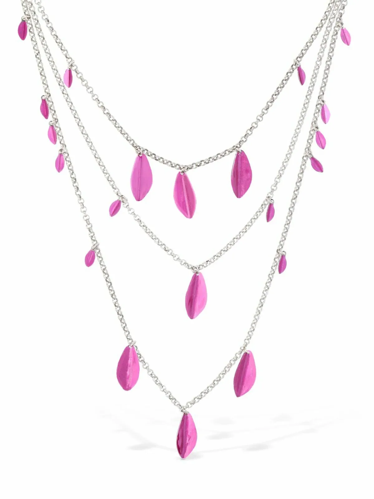 Metal Leaf Charm Necklace by Isabel marant