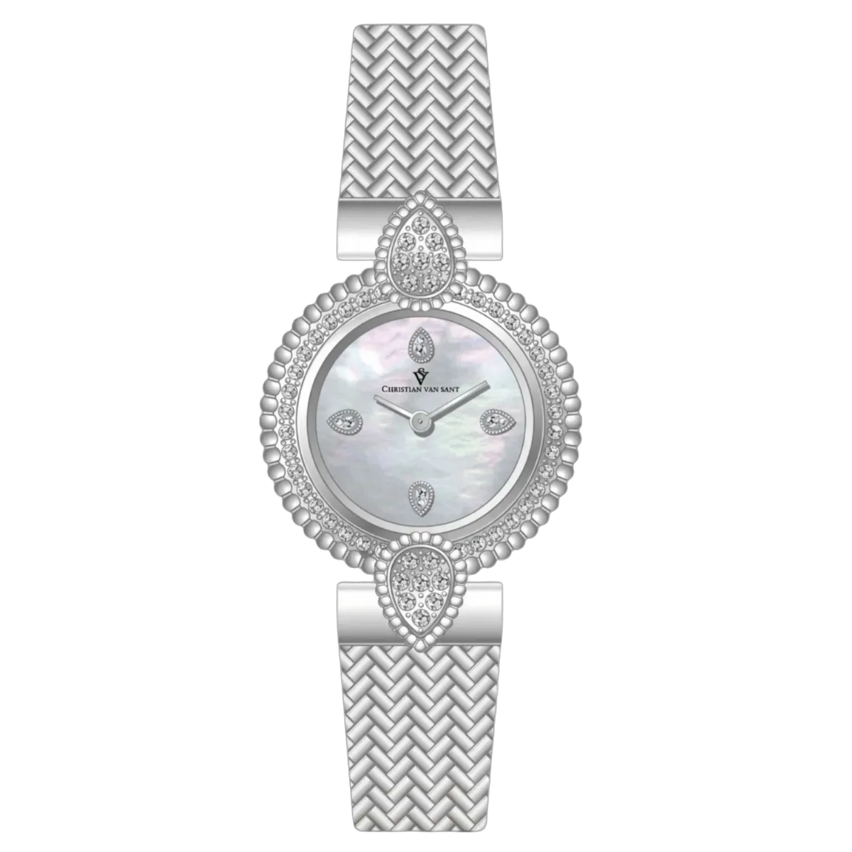 Diamond-Embellished Watch by Christian Van Sant