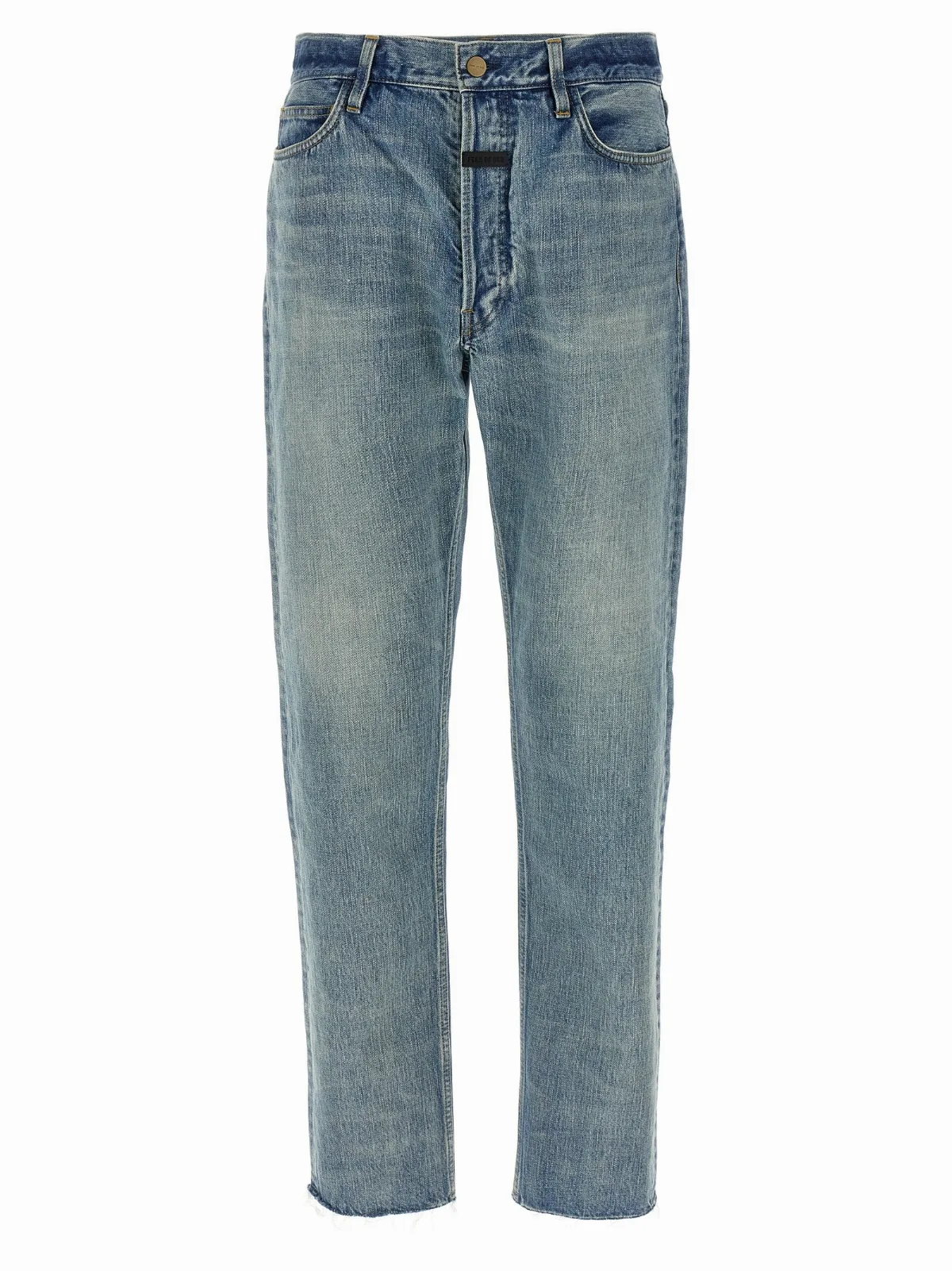 Cotton Straight-Leg Jeans