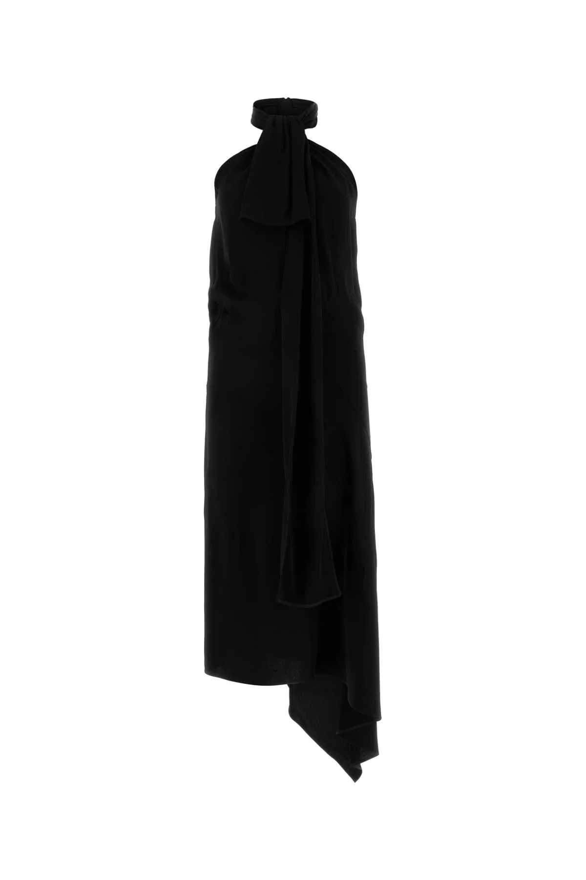 Draped Viscose-Acetate Dress