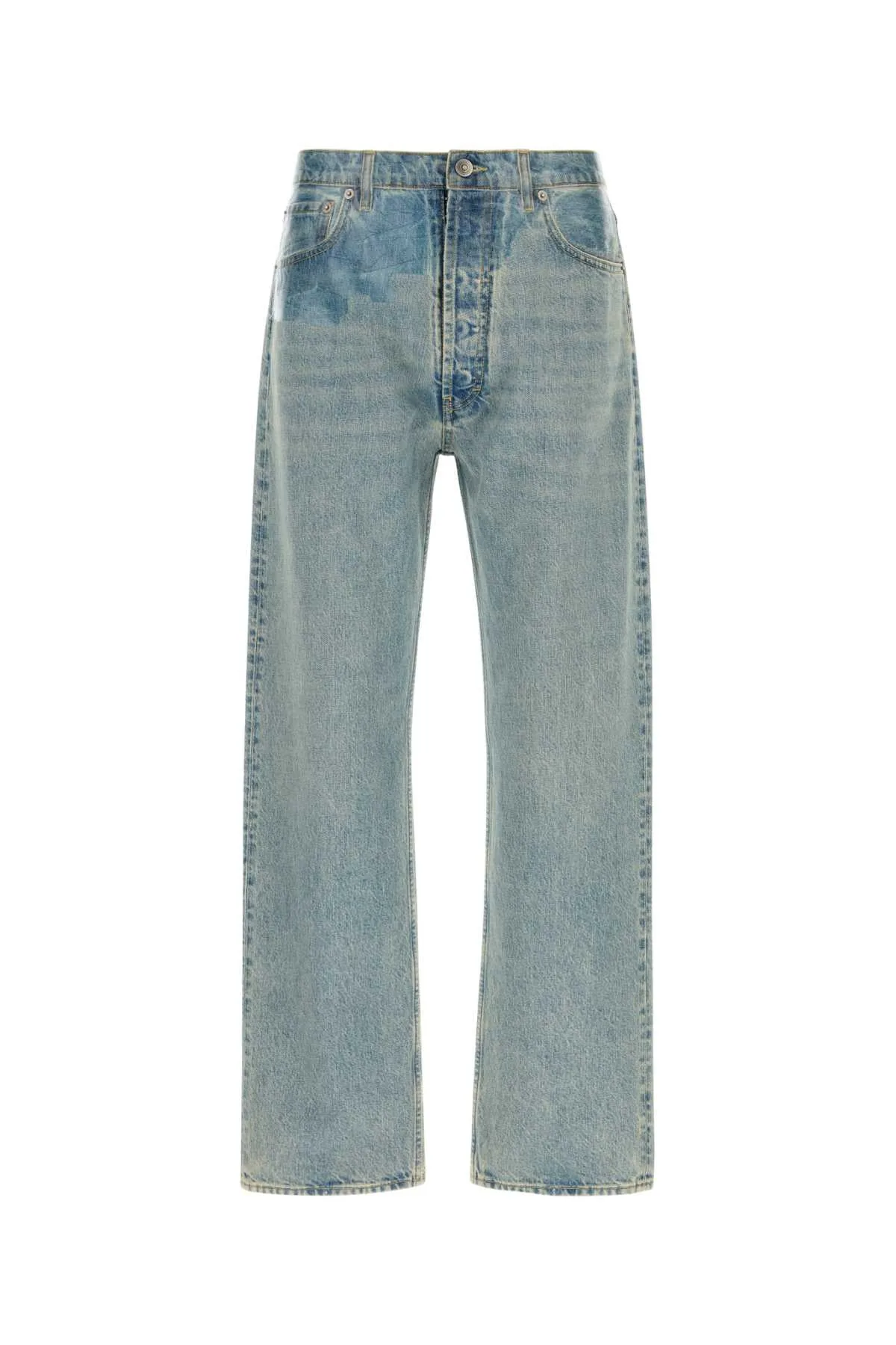 Light-Wash Denim Jeans