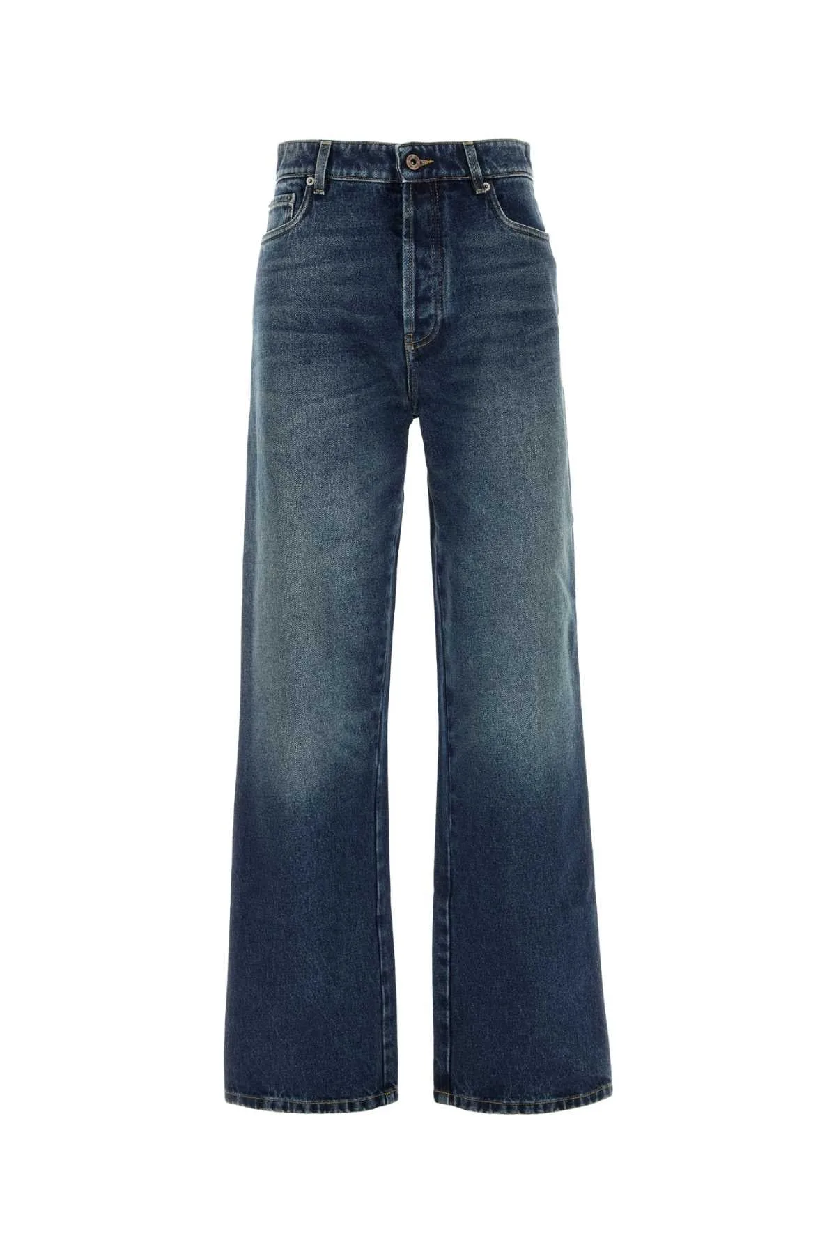 Wide-Leg Denim Jeans