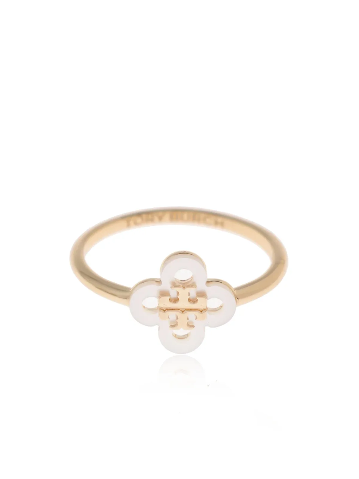 Logo Clover Ring by TORY BURCH