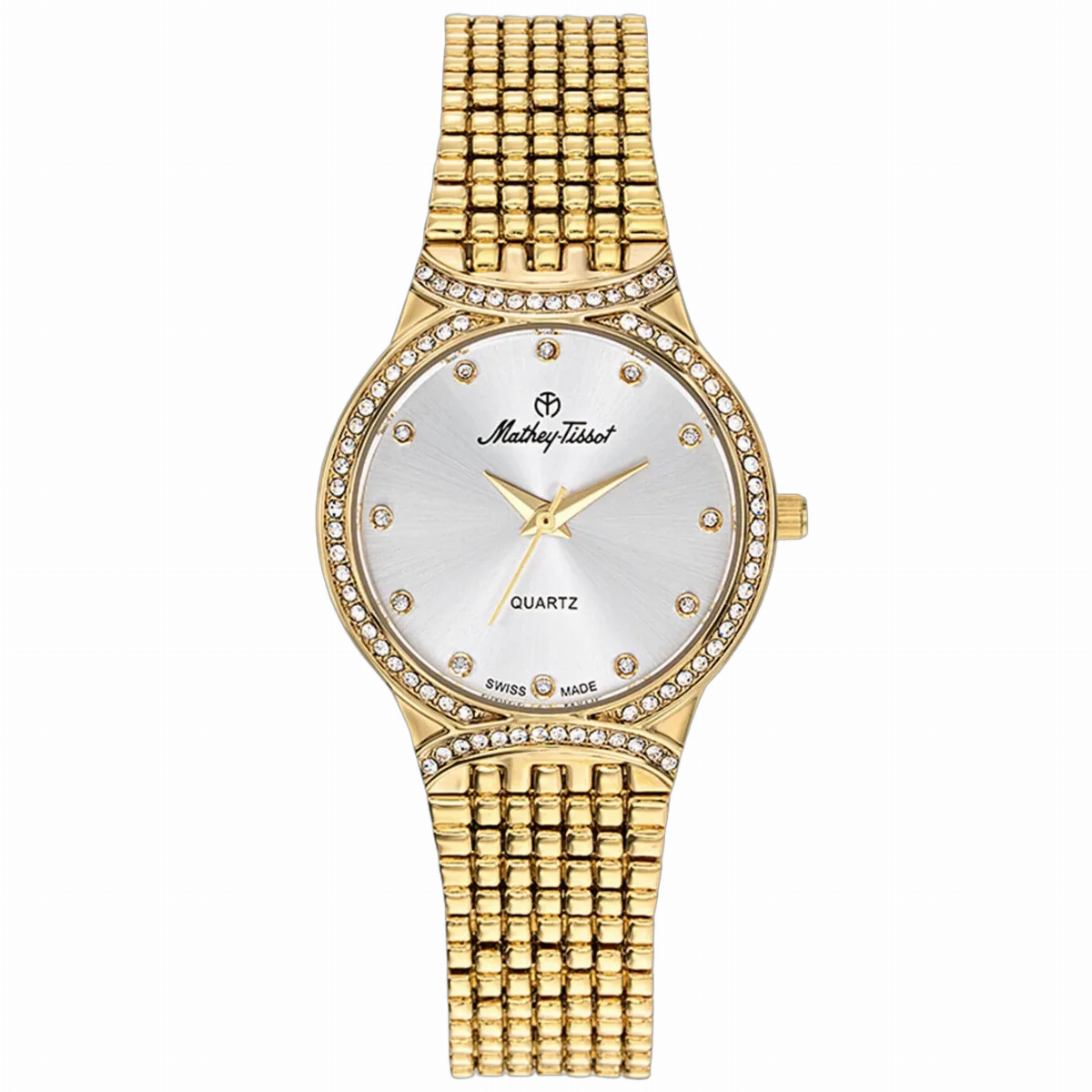 Crystal-Embellished Watch by Mathey-Tissot