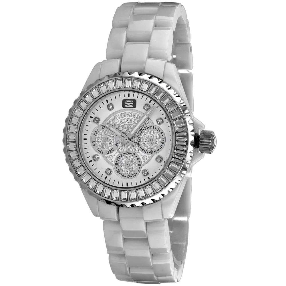 Diamond-Bezel Ceramic Watch by Oceanaut