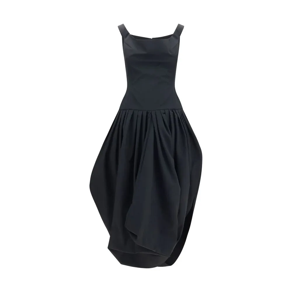 Corset Bodice Pleated Dress