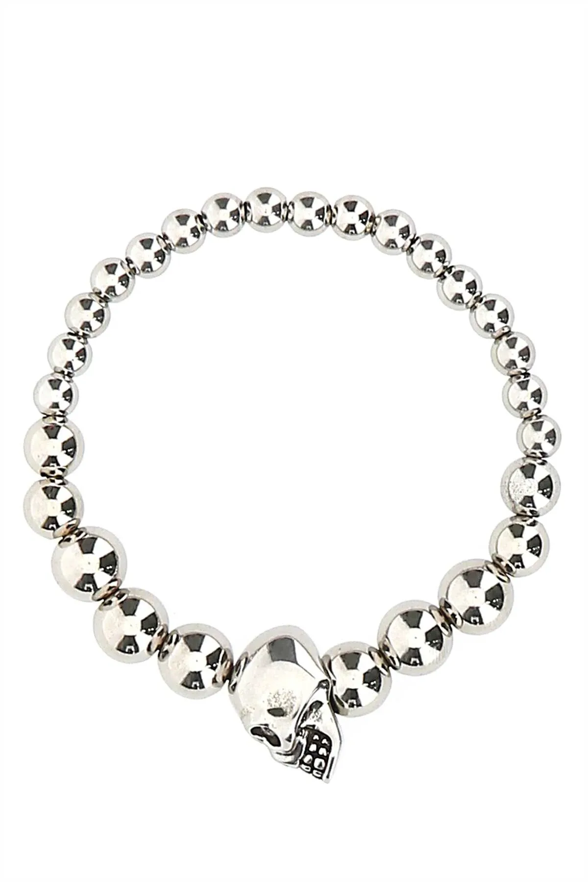 Beaded Silver-Metal Bracelet by alexander mcqueen
