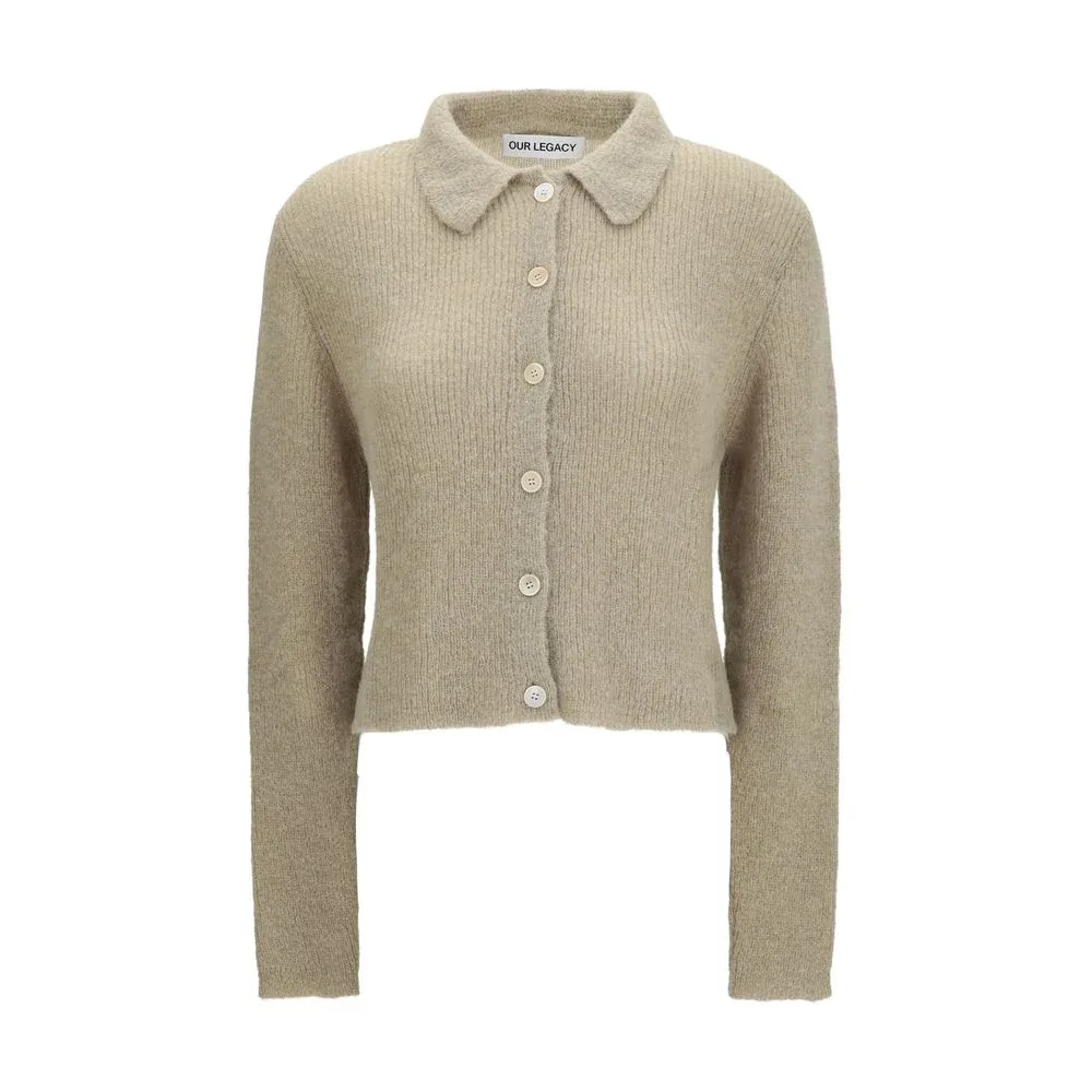 Alpaca and Merino Wool Blend Cardigan