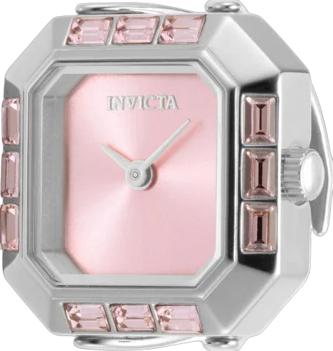 Pink-Dial Stainless Steel Watch by Invicta