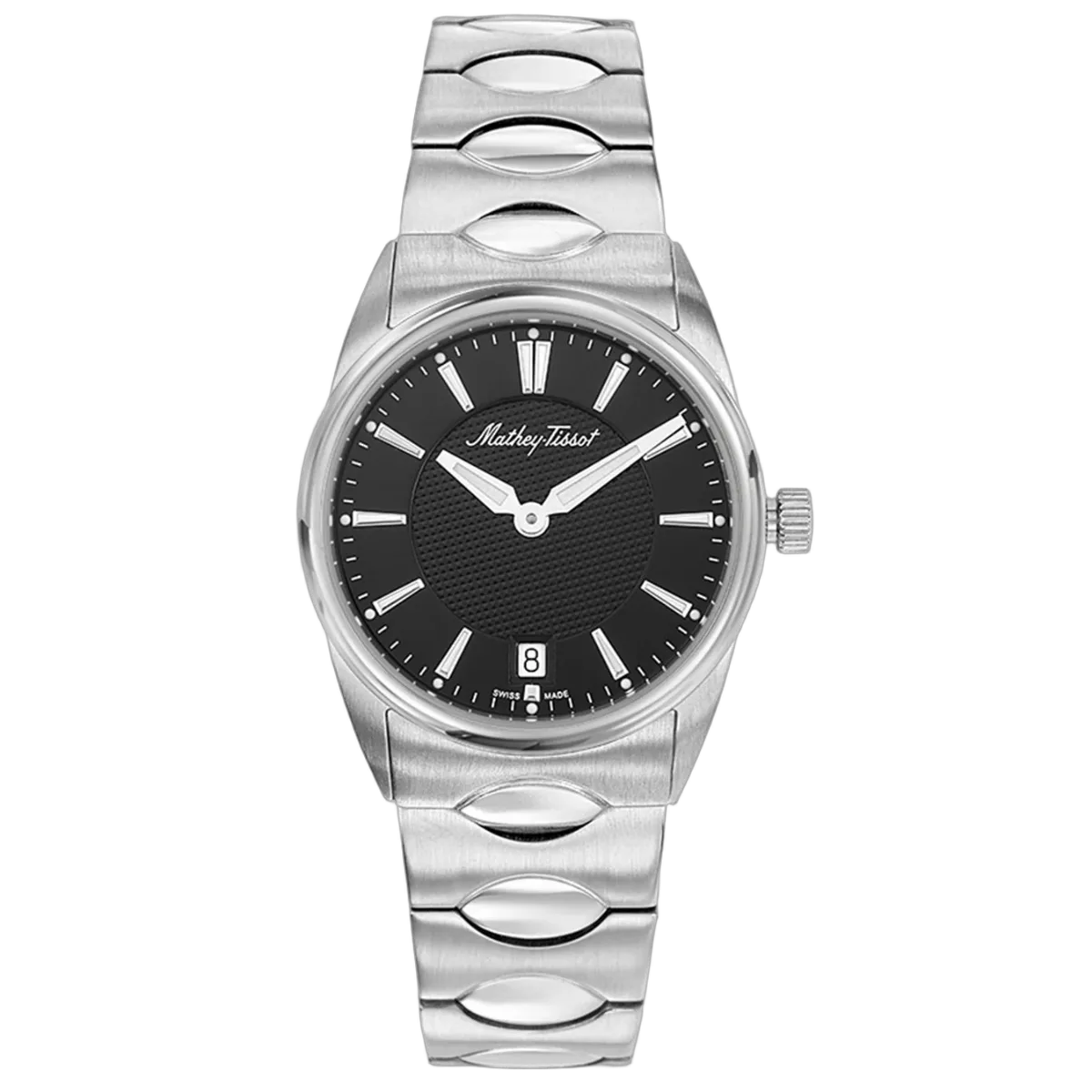 Classic Black Dial Watch by Mathey-Tissot