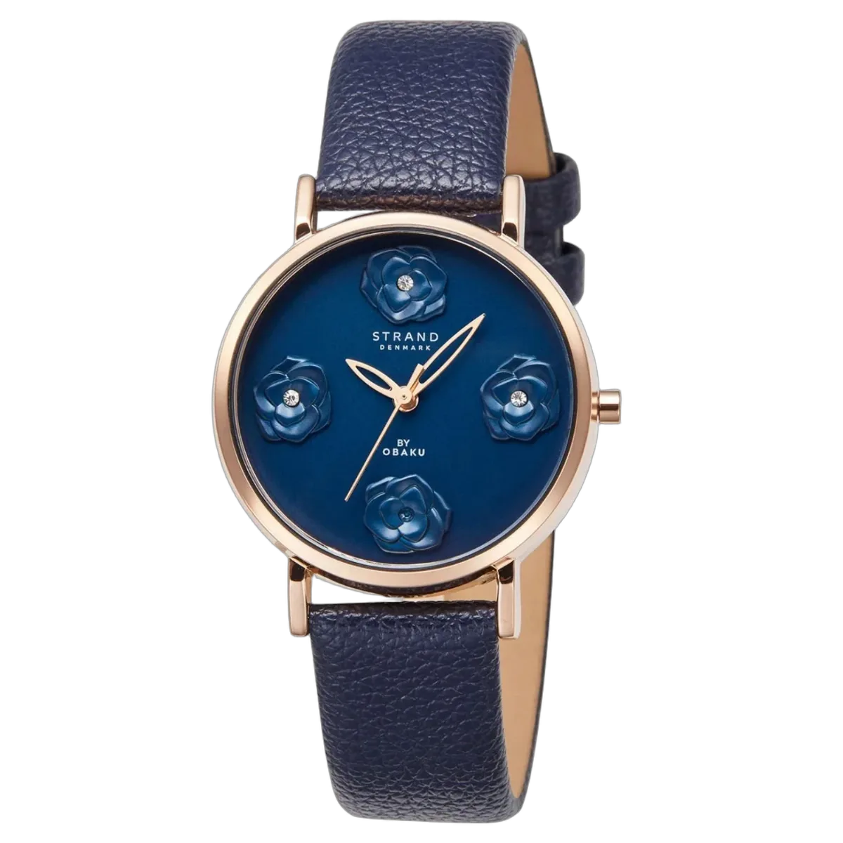 Petal Blue Dial Watch by Obaku
