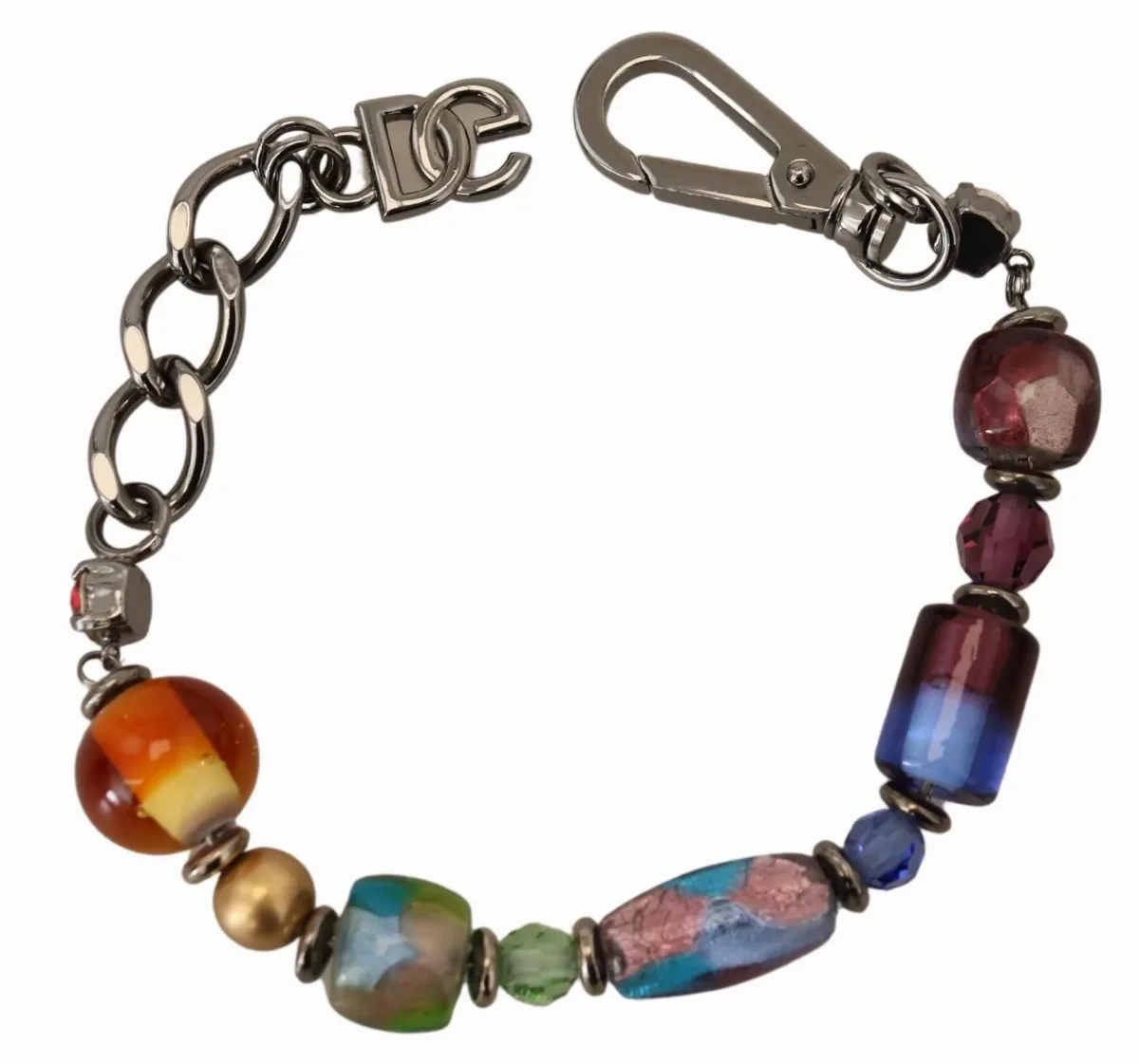Multicolor Beaded Chain Bracelet by Dolce & Gabbana