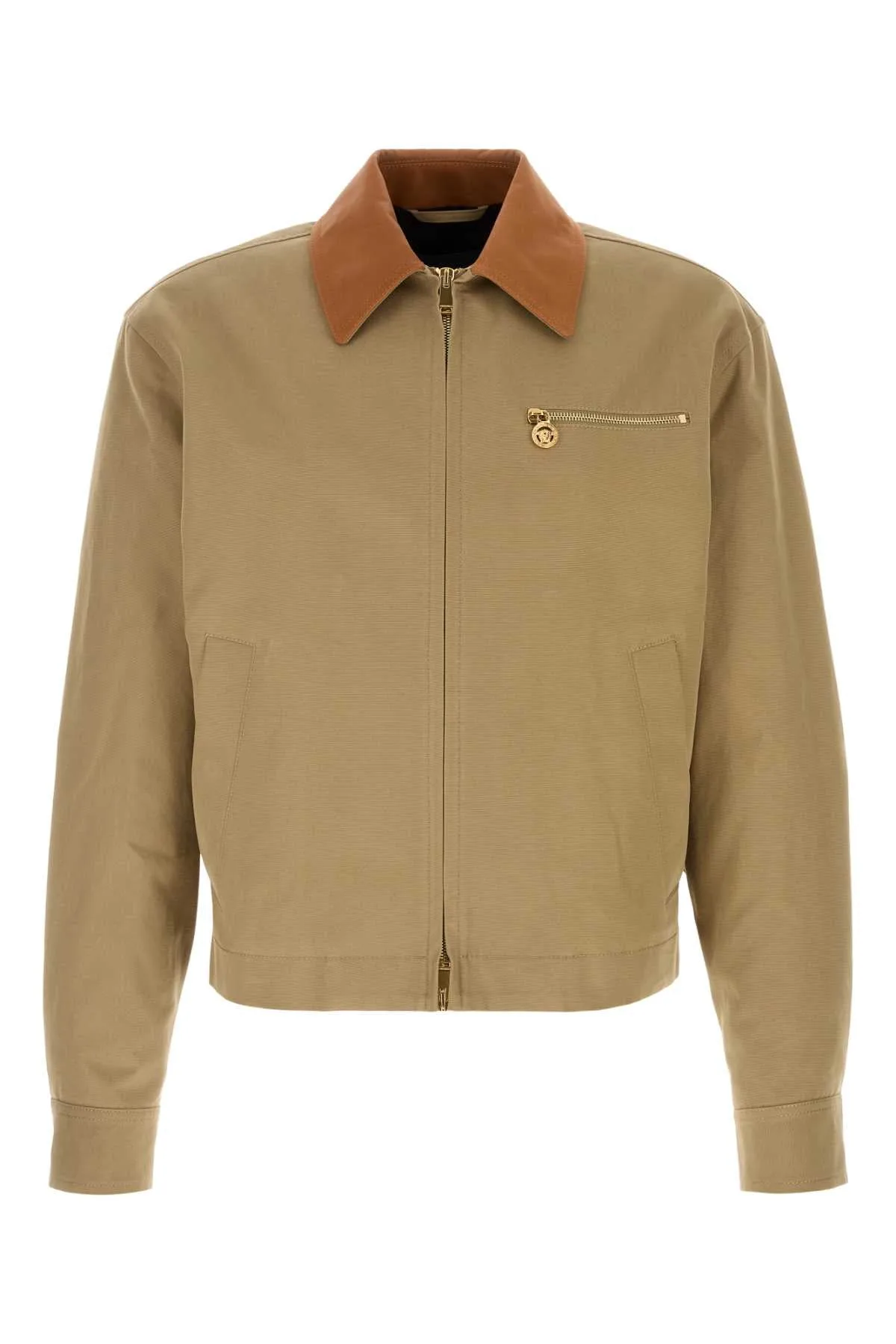 Cotton Collar-Detail Jacket