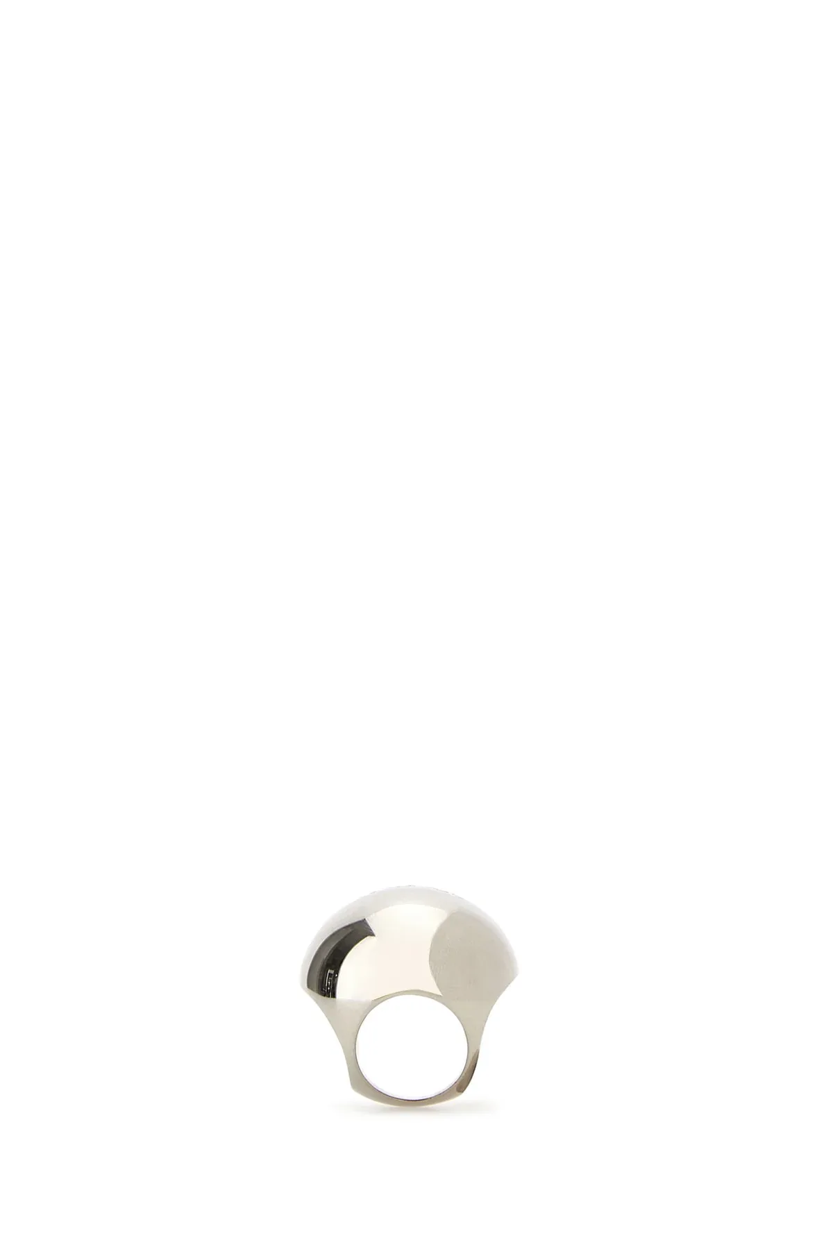 Sculptural White Ring by Versace