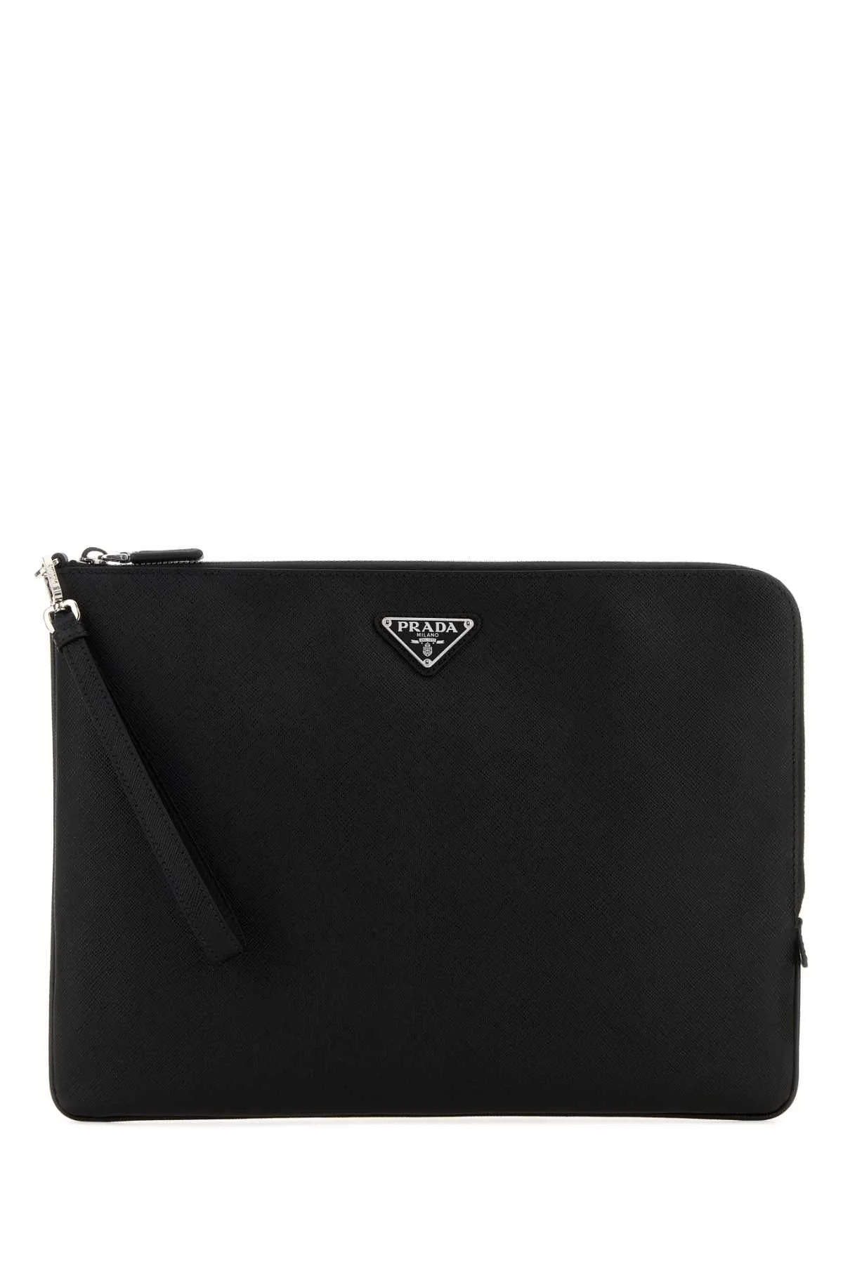 Saffiano Leather Clutch
