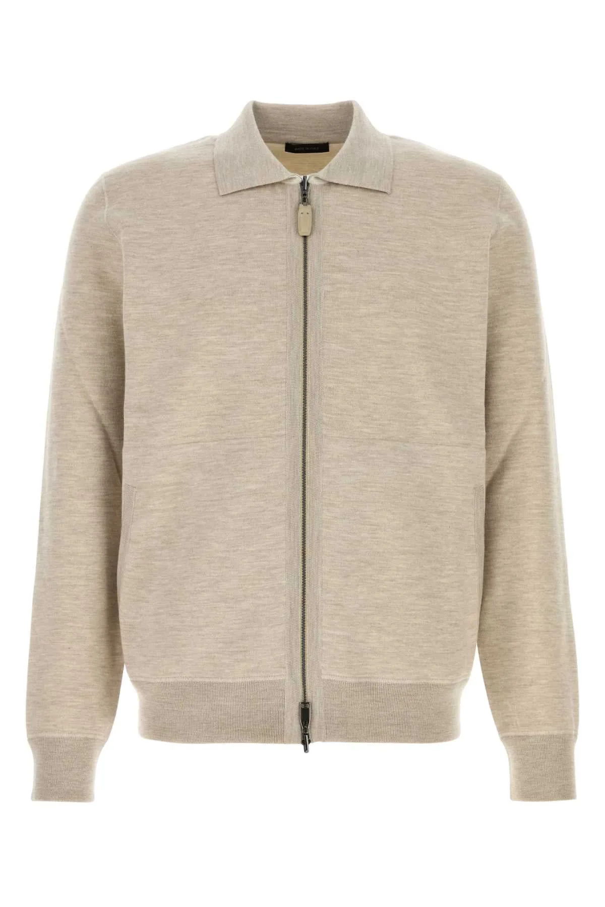 Full-Zip Wool-Blend Cardigan