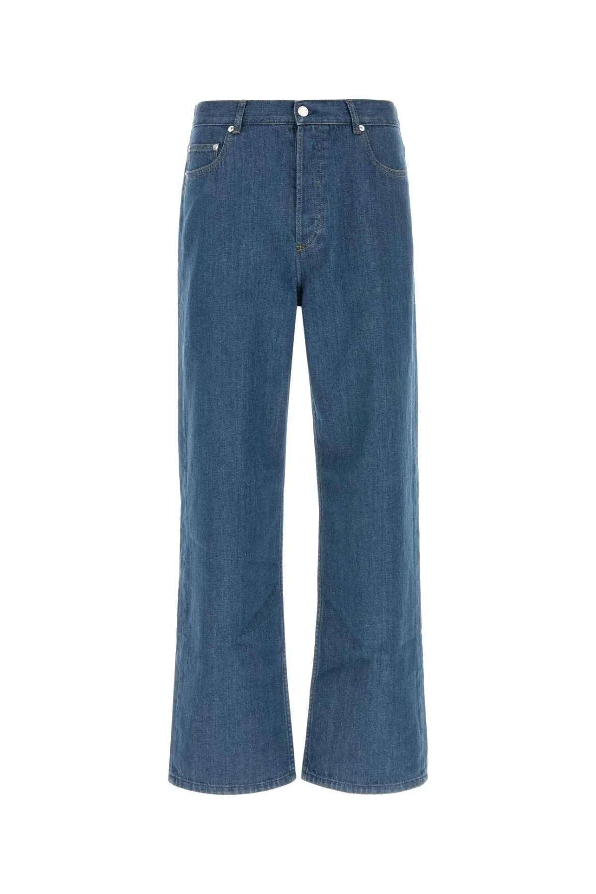 Indigo Cotton Denim Jeans