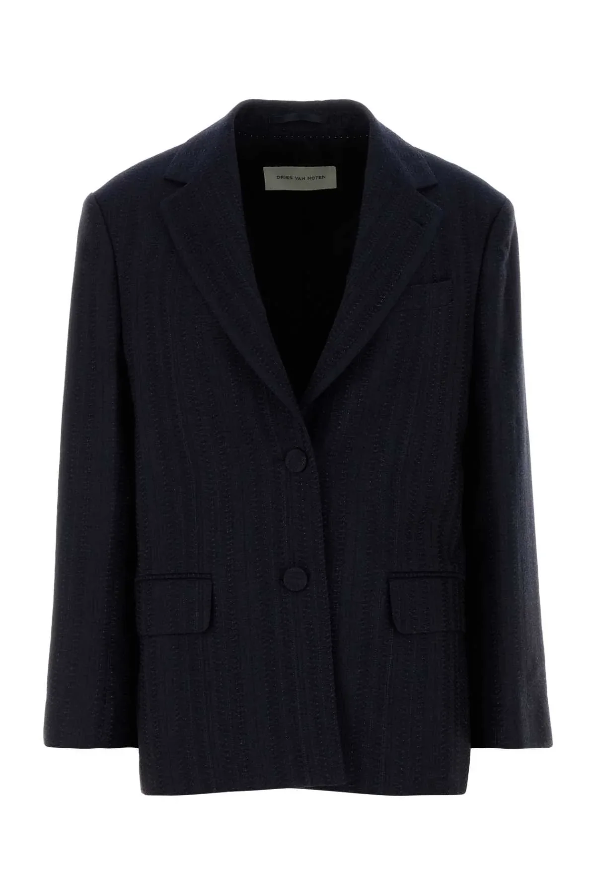Wool-Blend Oversized Blazer