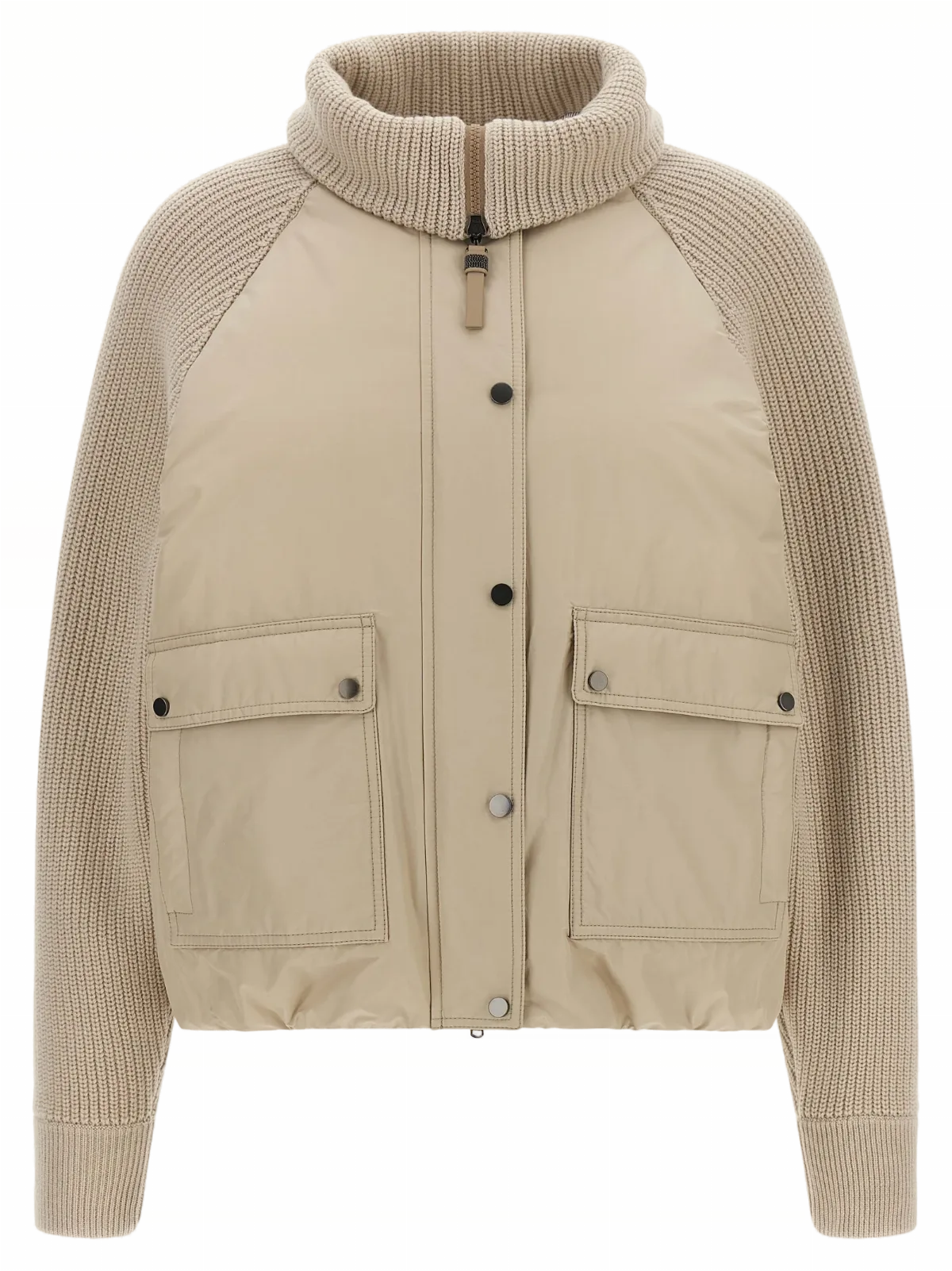 Hybrid Cotton-Knit Jacket