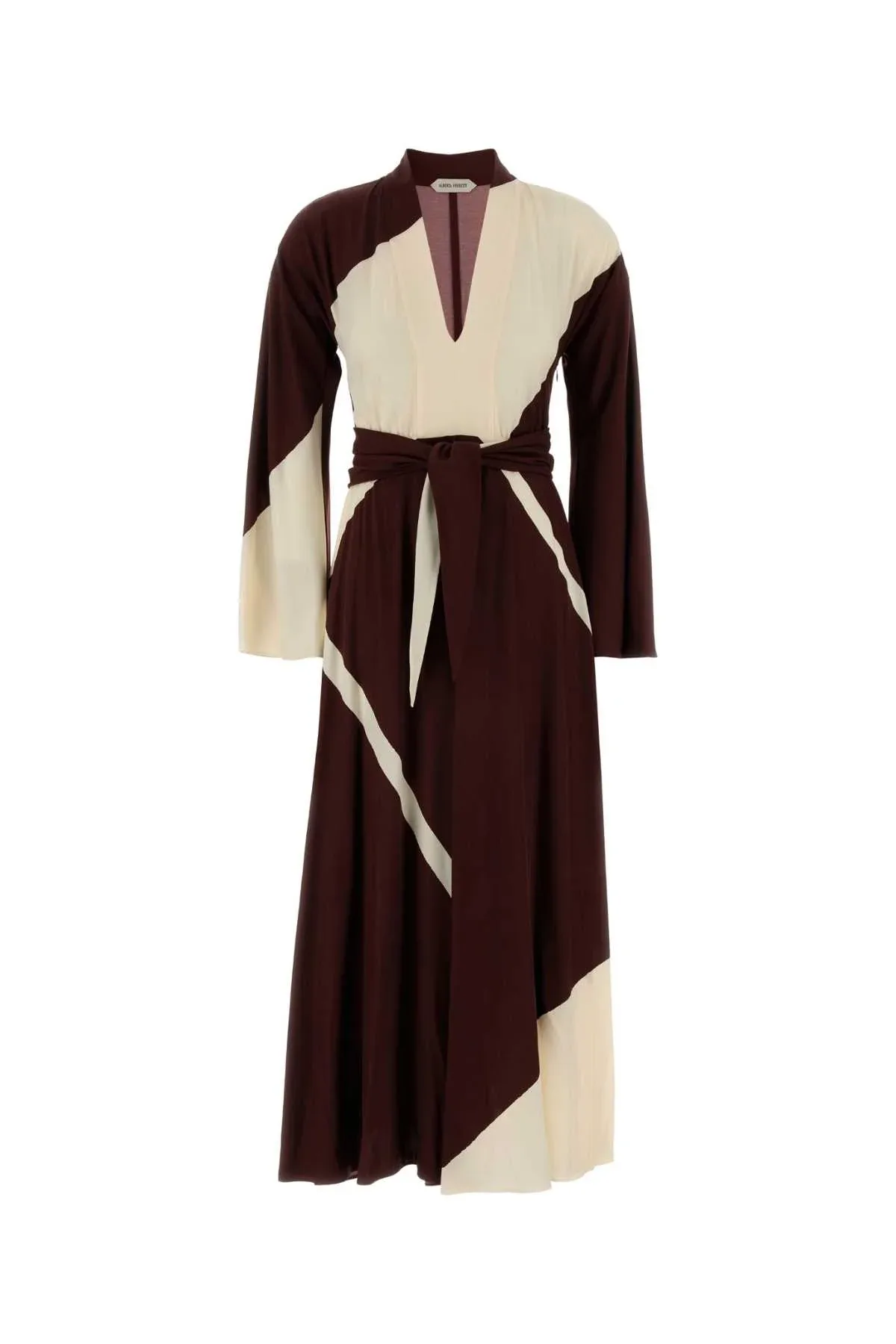 Color-Block Viscose Dress