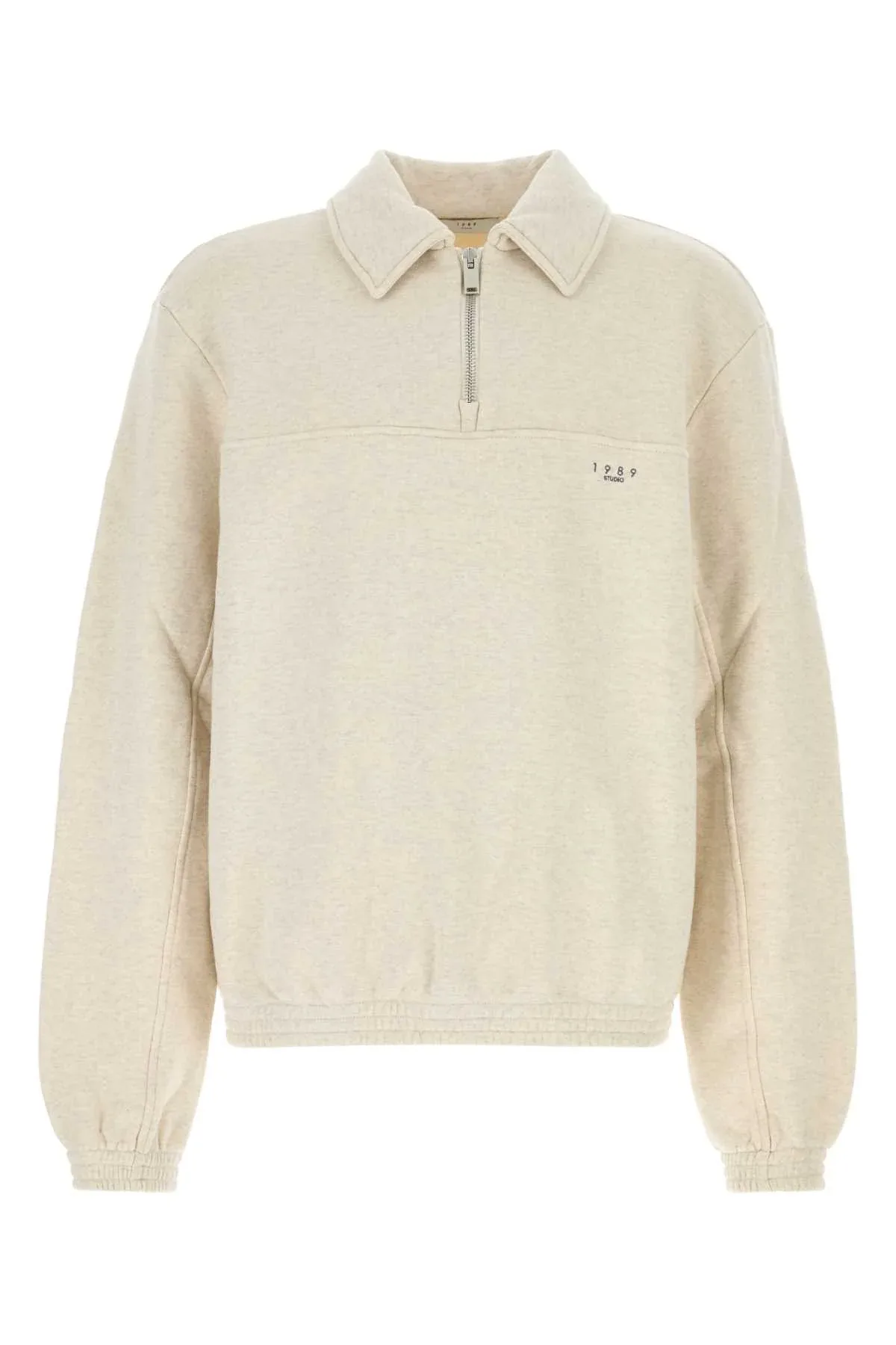 Half-Zip Cotton Sweatshirt