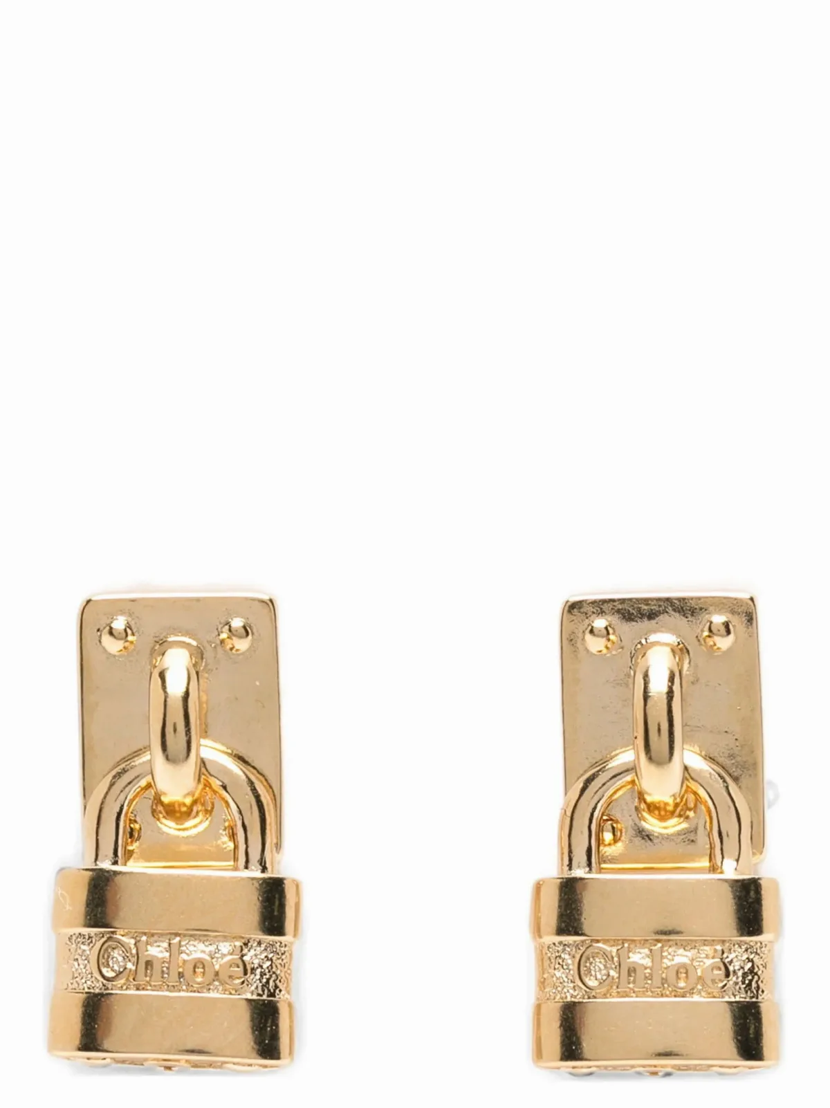 Paddington Mini Padlock Earrings by Chloé