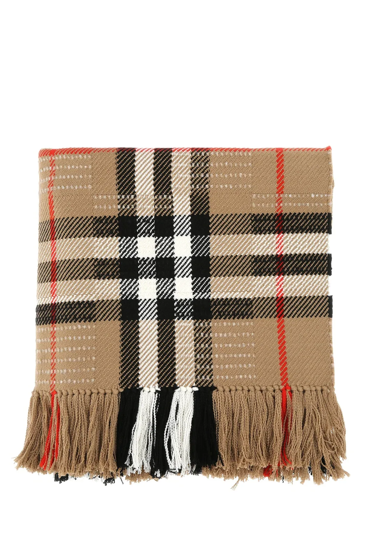 Check Wool Scarf